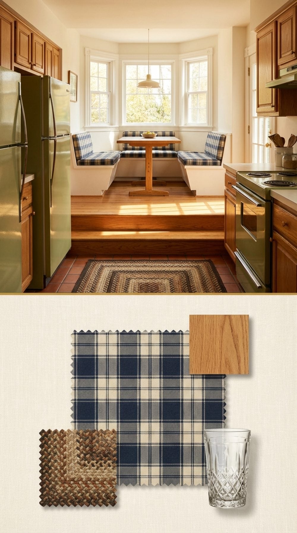 The Step-Up Breakfast Nook, Slightly Elevated From the Kitchen Floor