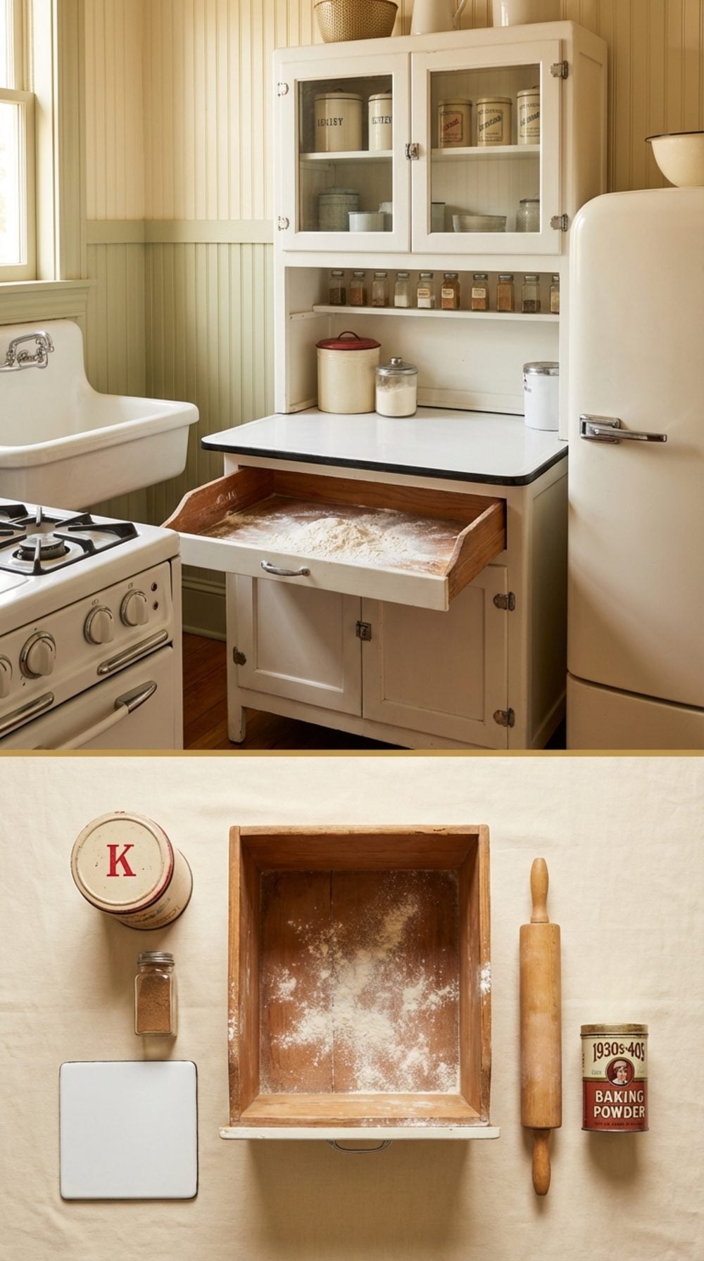 The Dedicated Baking Cabinet With a Pull-Out Flour Bin