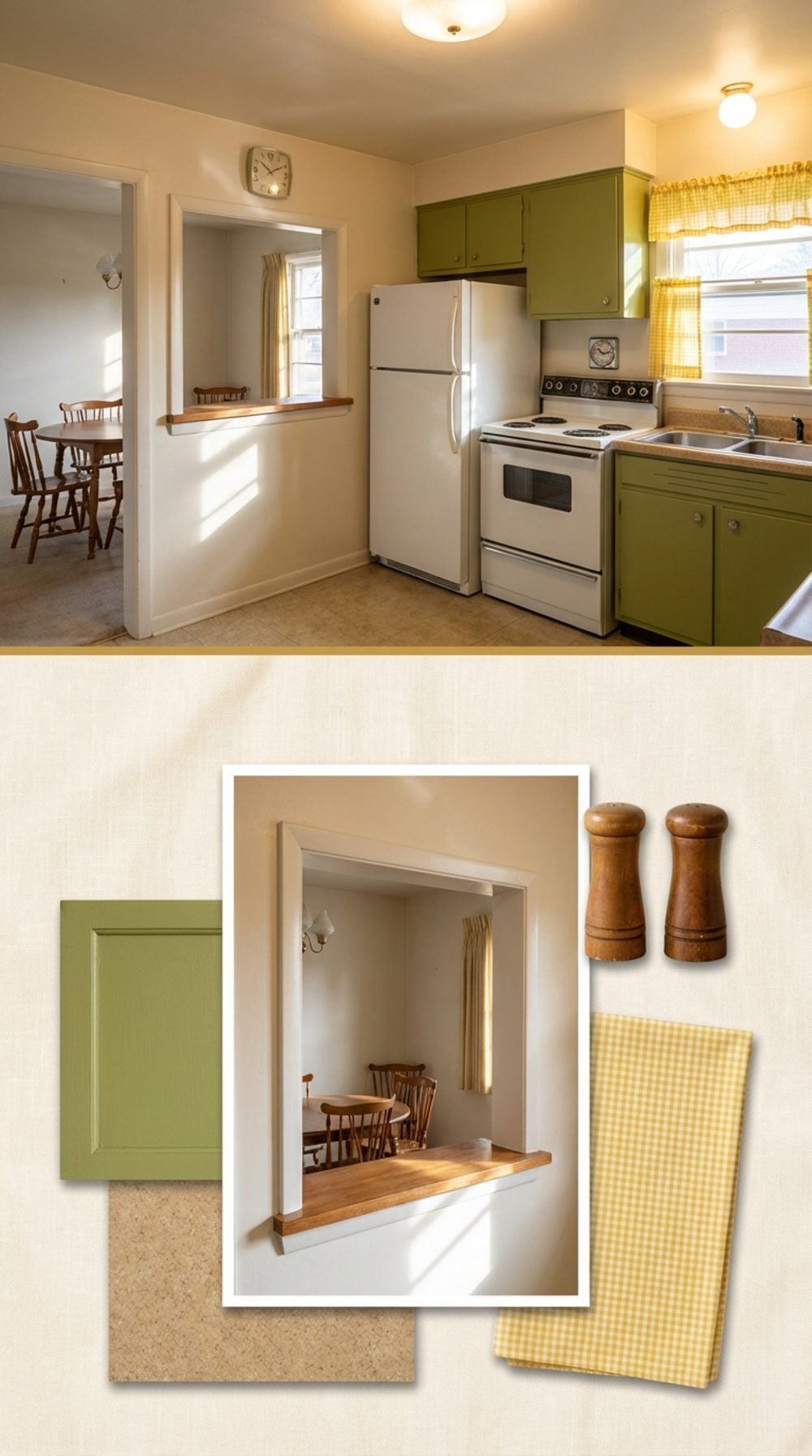 The Pass-Through Window Between the Kitchen and the Dining Room