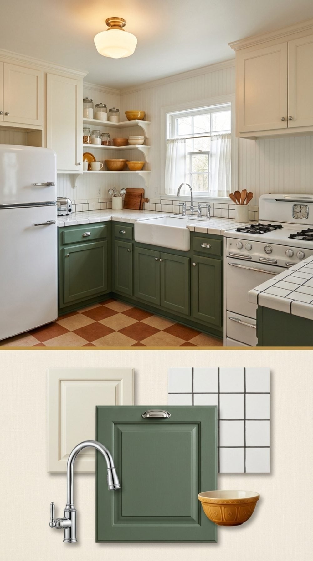 Painted Wood Cabinets in an Actual Color (Not White. Not Gray. A COLOR.)