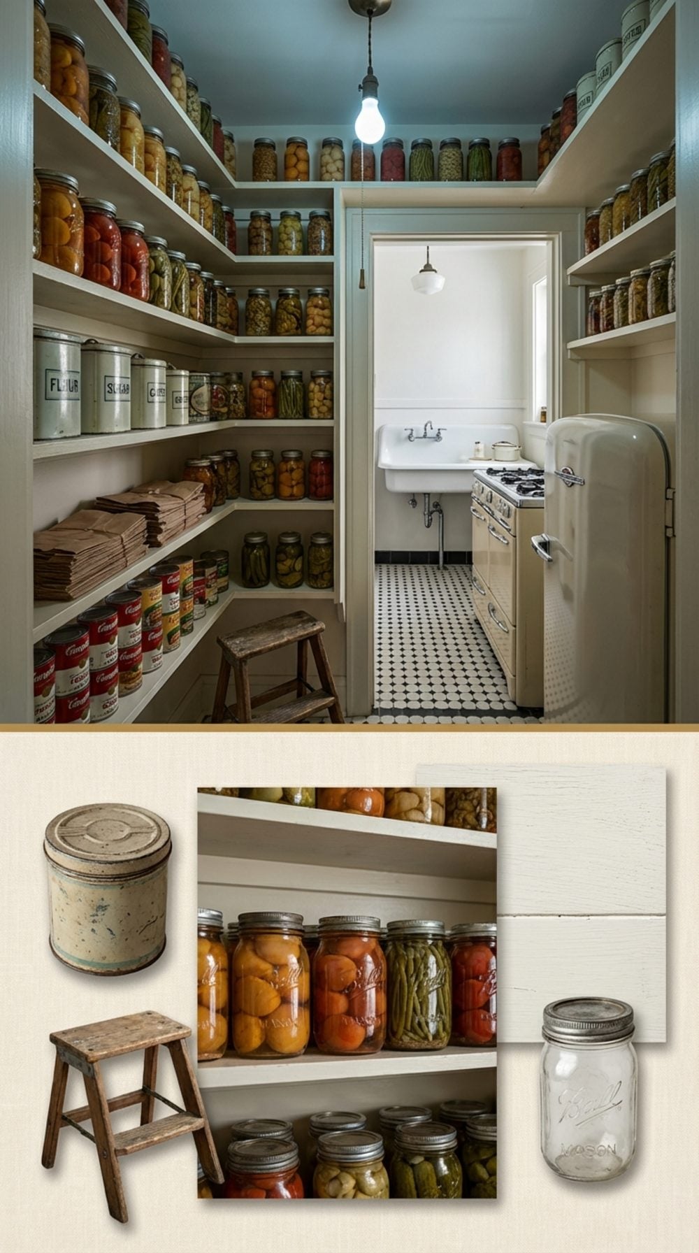 A Proper Pantry Room With a Door That Closes