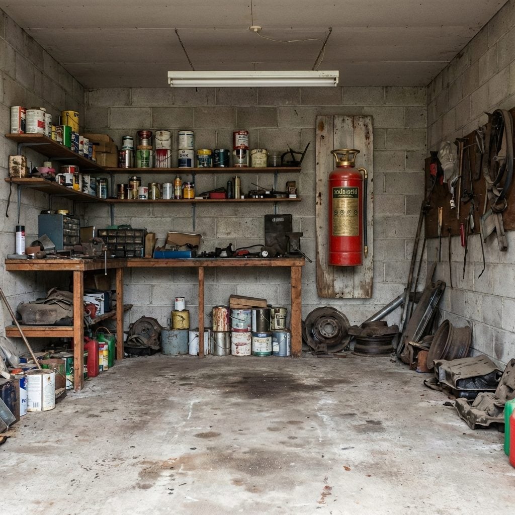 The Pegboard-Mounted Fire Extinguisher Nobody Ever Checked