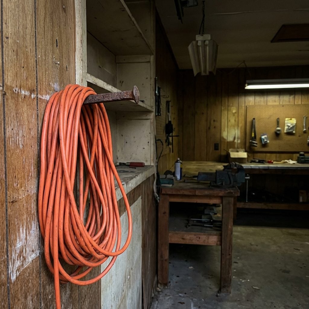 The Extension Cord Coiled on a Nail That Was Never Long Enough