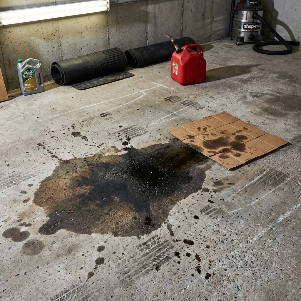 The Oil Drip Stain on the Concrete That Never Came Out