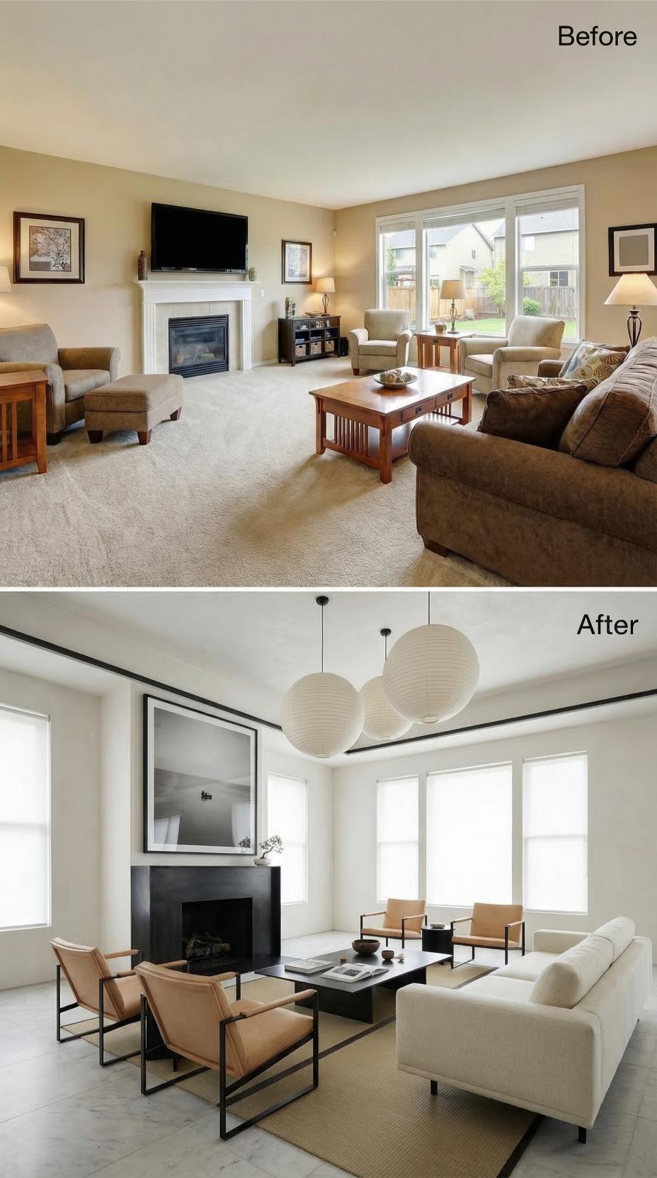 Paper Lanterns and Black Steel Frames Closed the Brown Carpet Chapter