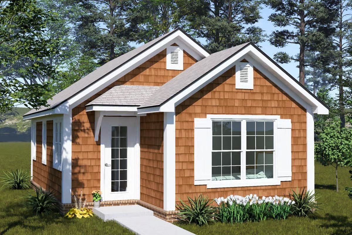 Cottage-Style Home with 1 Bedroom and Open Living Space (Floor Plan)