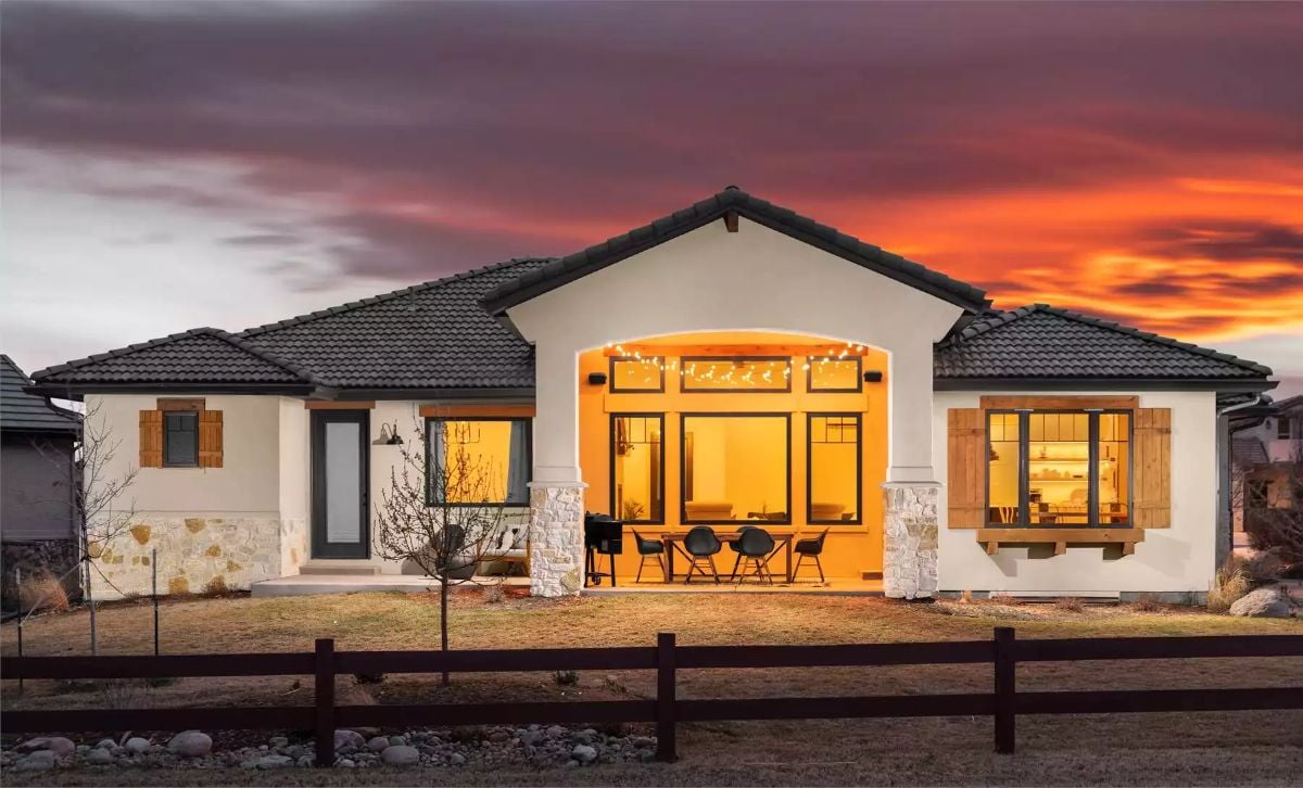 Warm Light and Open Living at Golden Hour