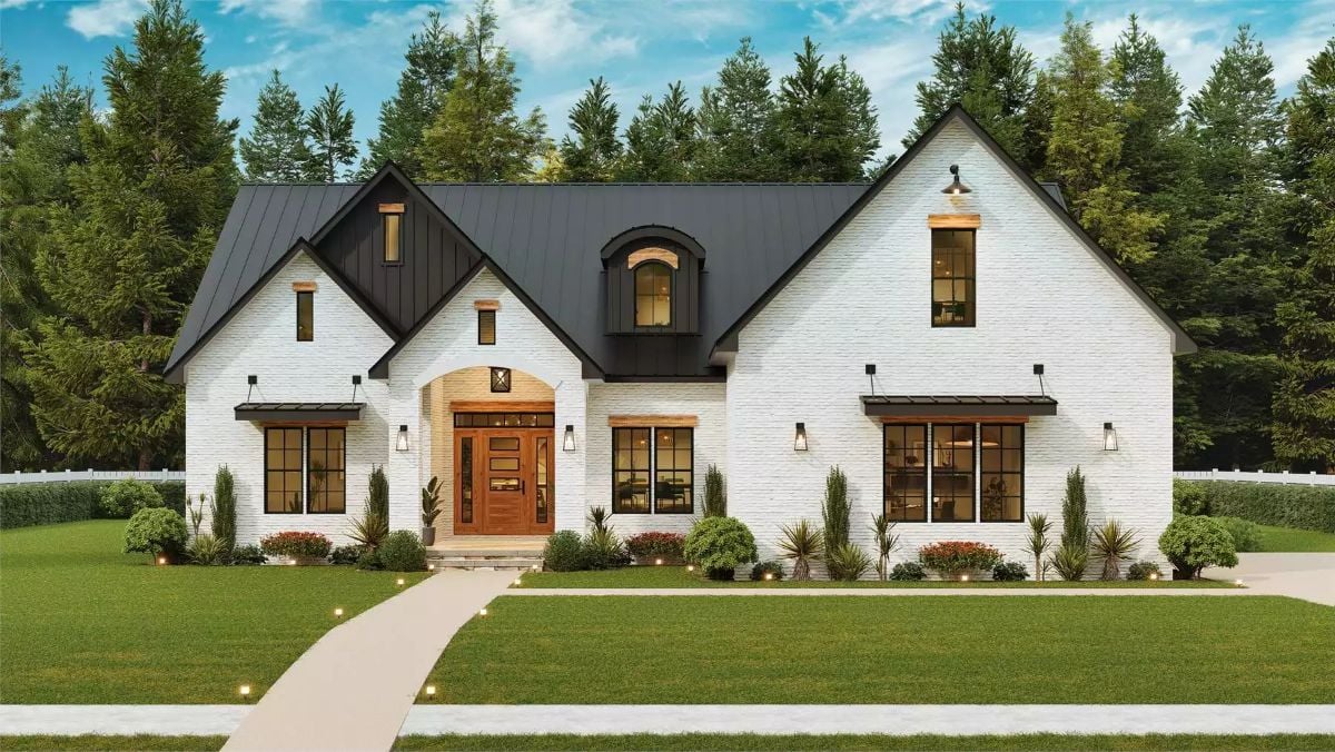 Transitional 3-Bedroom Ridgewood Avenue Home for a Corner Lot with Bonus Room (Floor Plan)