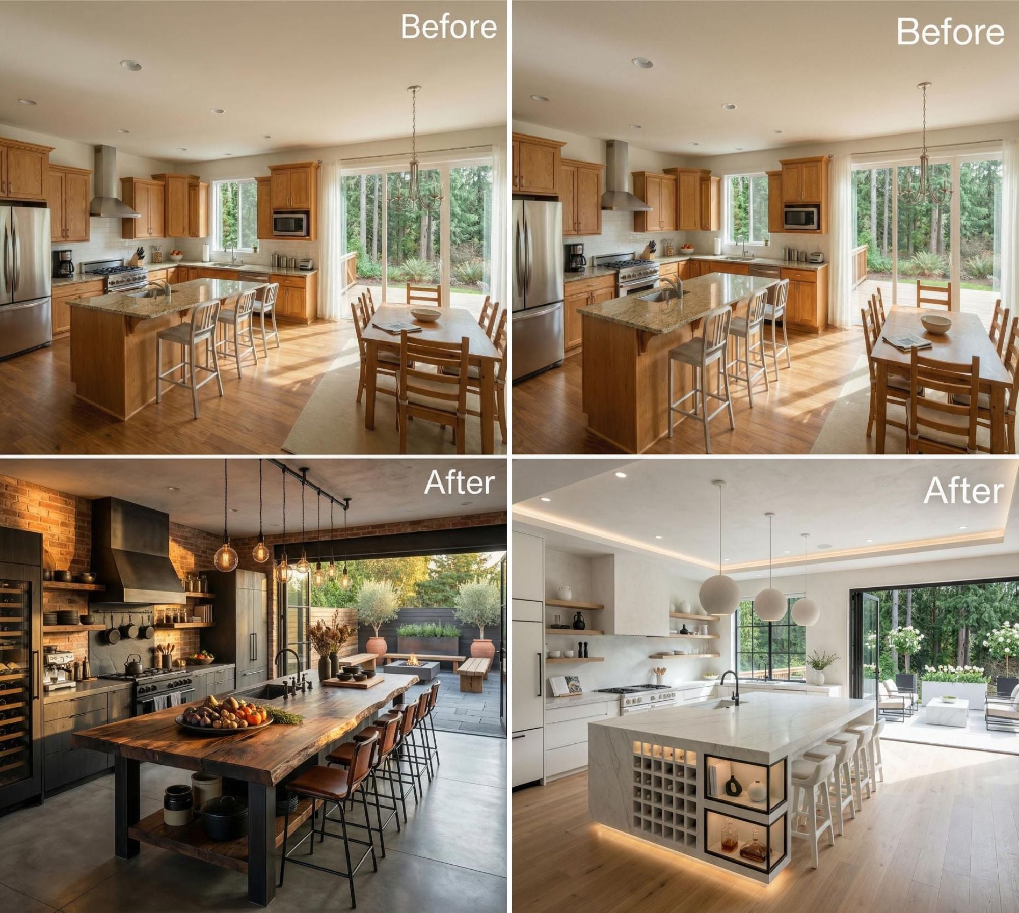 39 Before and After Kitchen Designs for Status-Conscious Homeowners Who Secretly Hate Ordinary