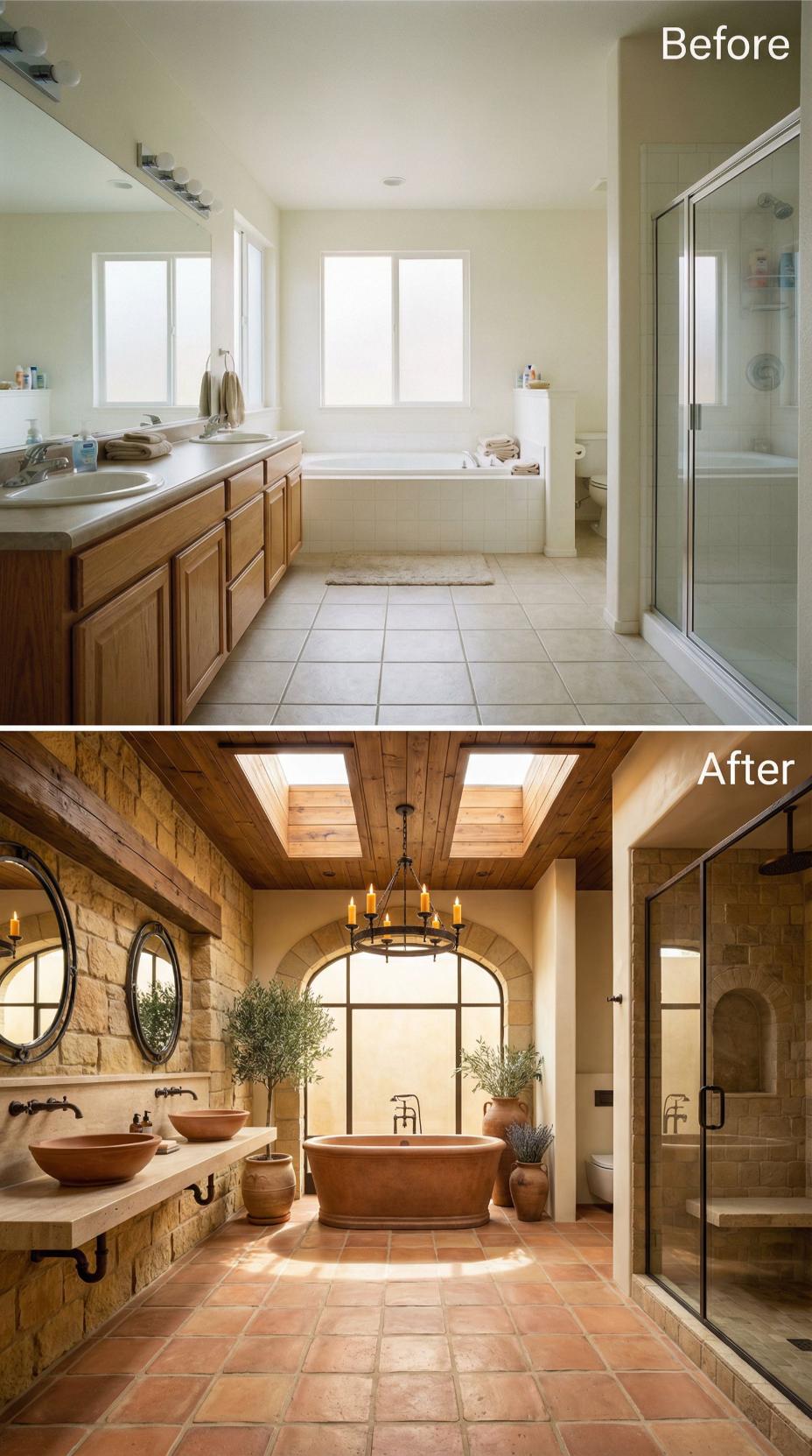 Mediterranean Villa Charm Replaces Builder-Grade Neutrality