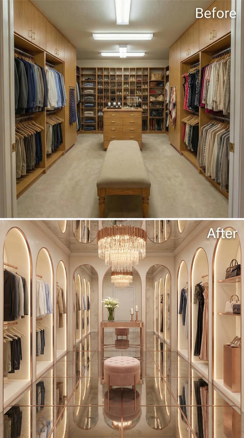 Gold-Veined Marble Floors and Arched Alcoves Dethrone Oak Cubicles