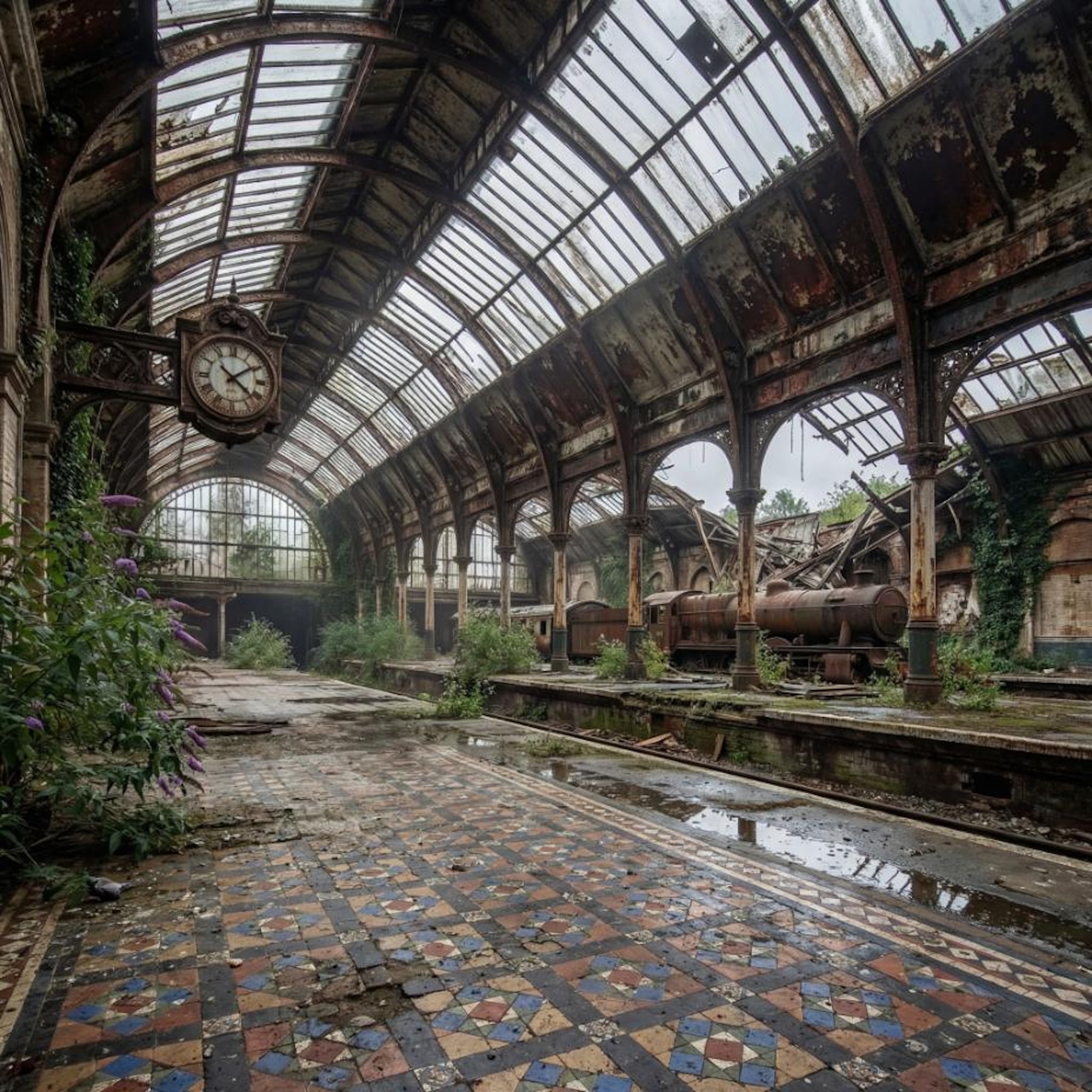 Did AI Do a Good Job Converting this Old Abandoned Victorian Train Station into a Stunning Luxury Home Ideas? You Be the Judge – Here Are 34 Before & After Results
