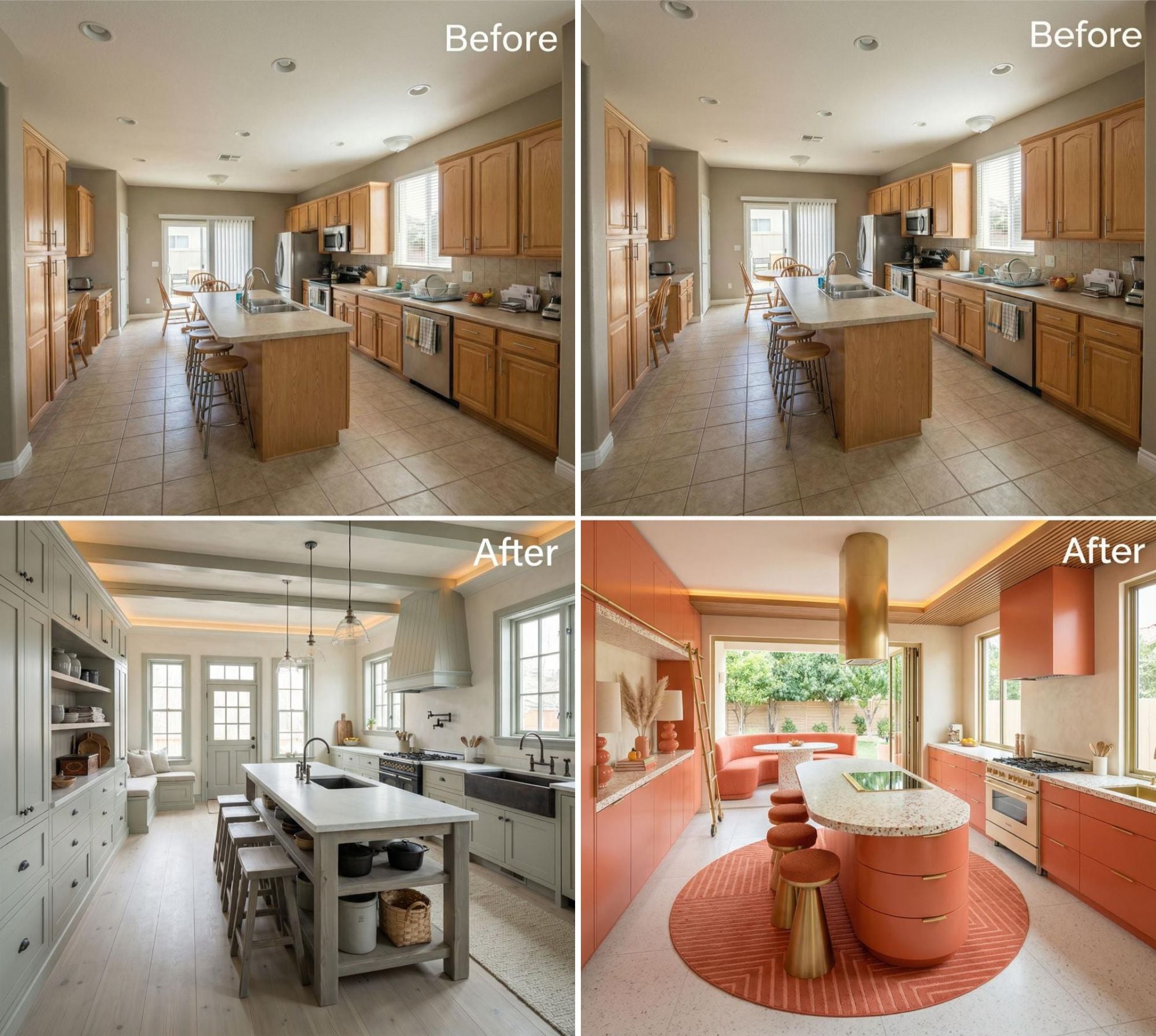 38 Before and After Kitchens Designed for Perfectionists Who Believe Storage Is a Love Language