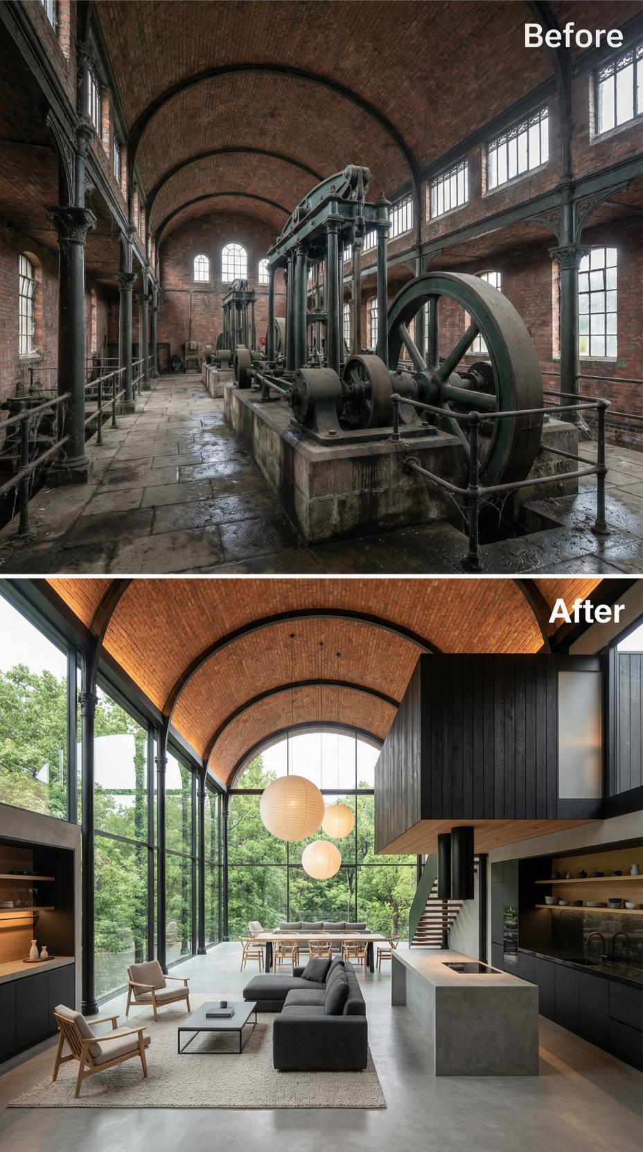 Iron Flywheel Out, Concrete Island In, Barrel Vault Untouched