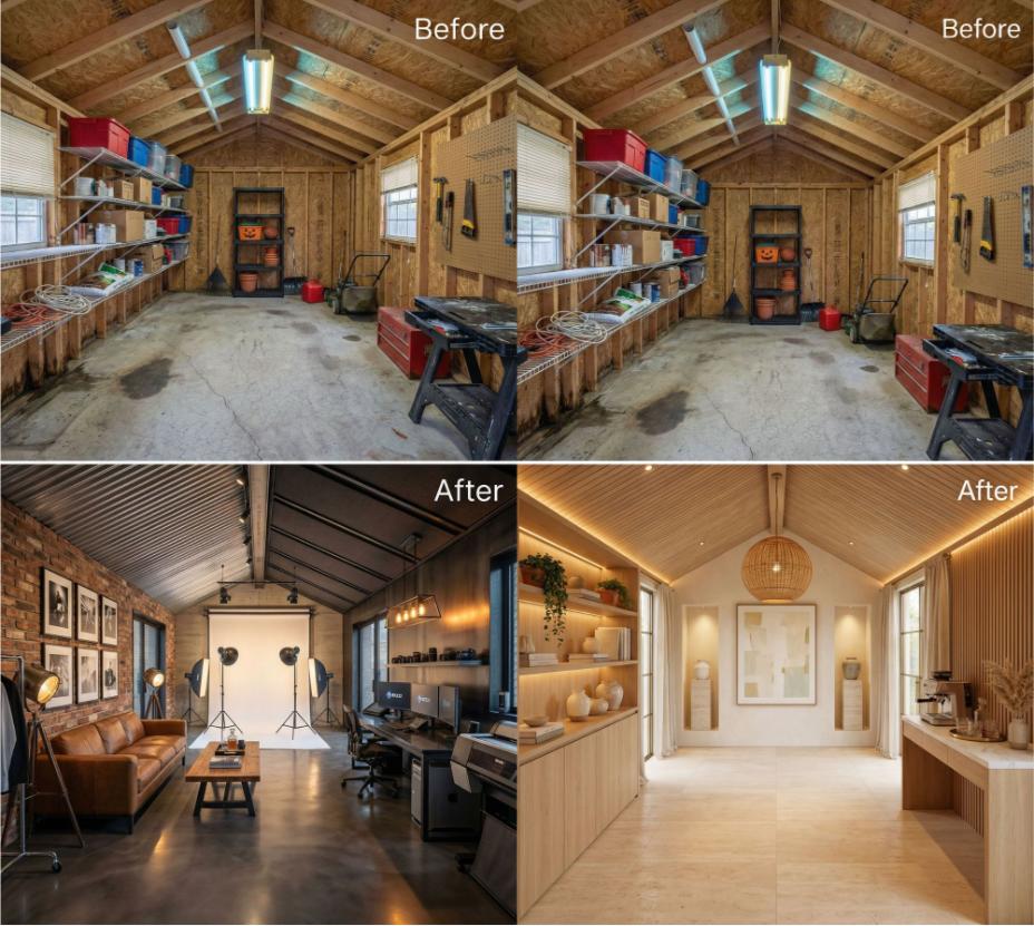 This Crumbling Backyard Shed Got a Boutique Hotel Style Makeover – These Are the 28 Before & After Results