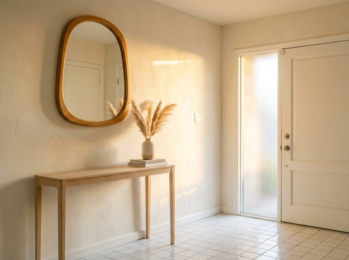 Why Mirrors in Entryways Do Something Unexpected to a Guest's Confidence