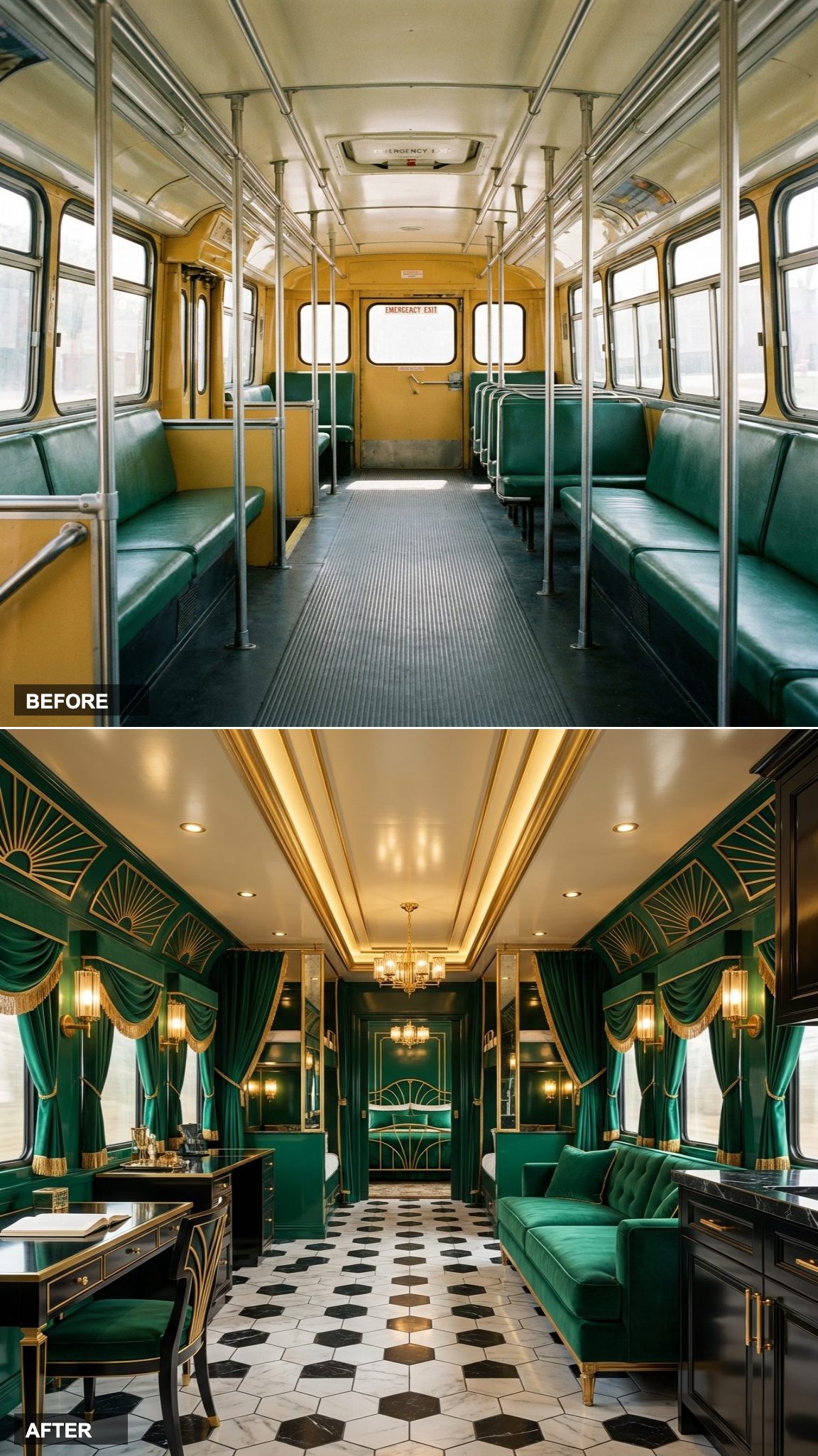 Art Deco Revival: Emerald Lacquer, Gilded Millwork, and Glamour That Has Absolutely No Apologies