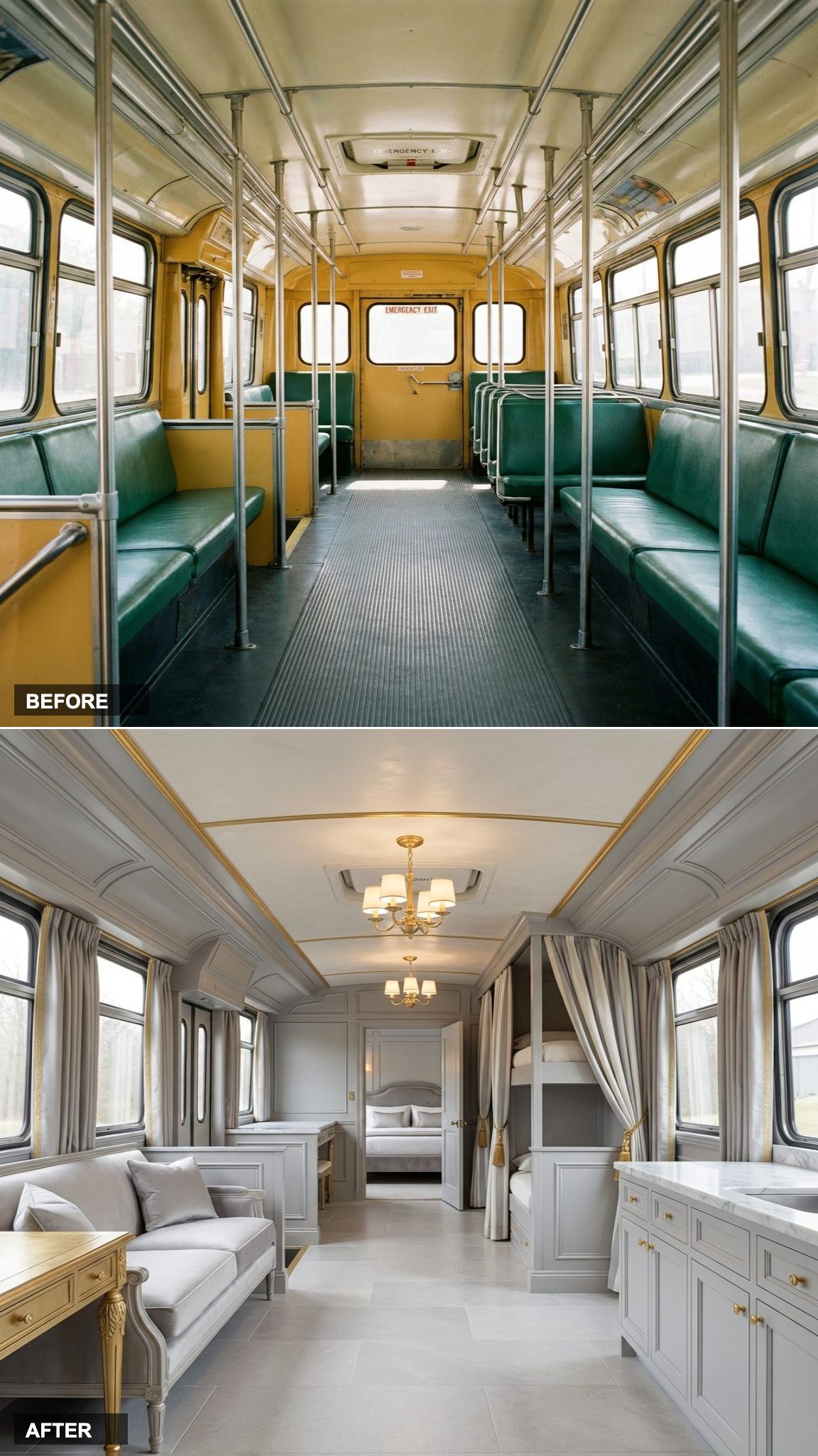 French Contemporary: Dove Gray Paneling, Gold Leaf, and Parisian Restraint With a Budget That Has No Ceiling