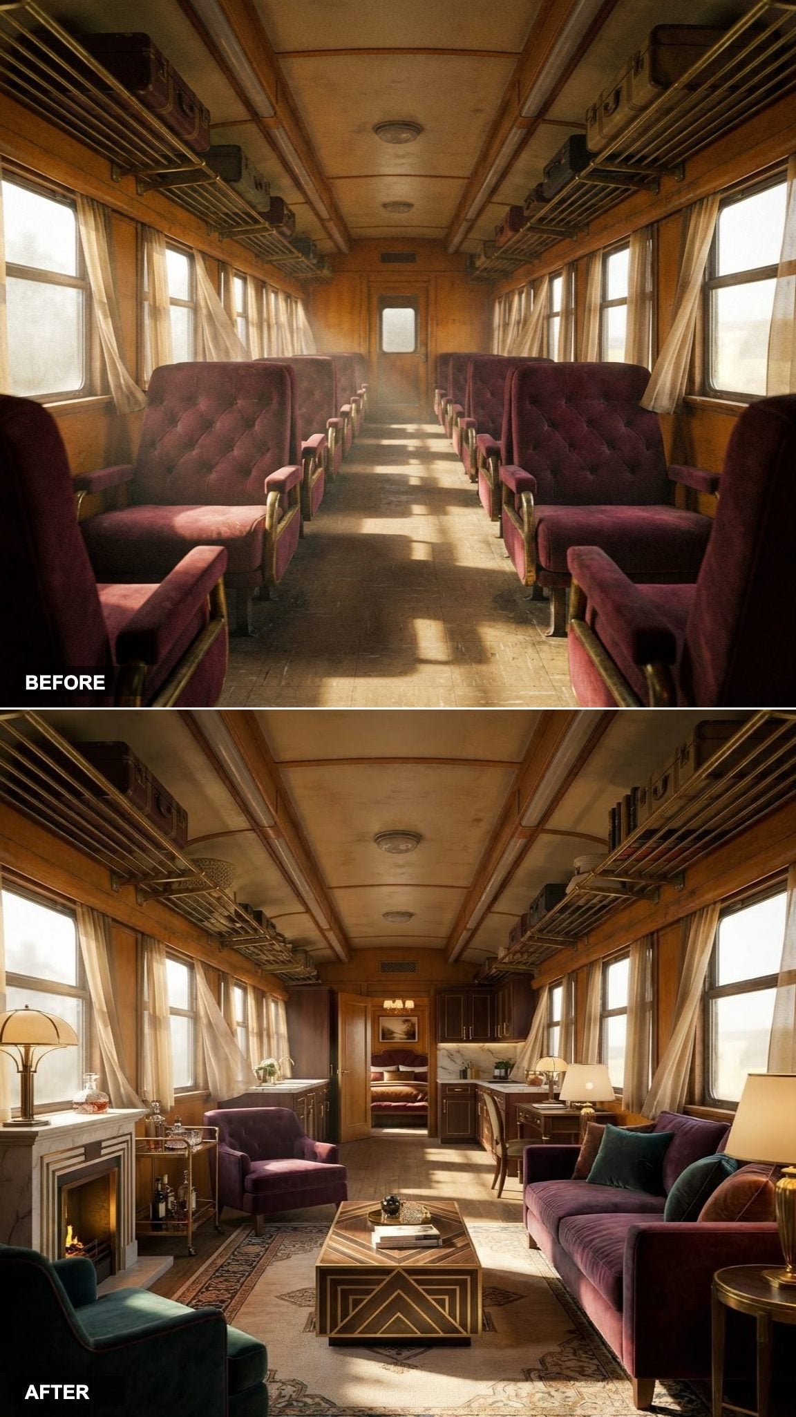 Luggage Racks Stay, but Everything Below Them Gets Replaced