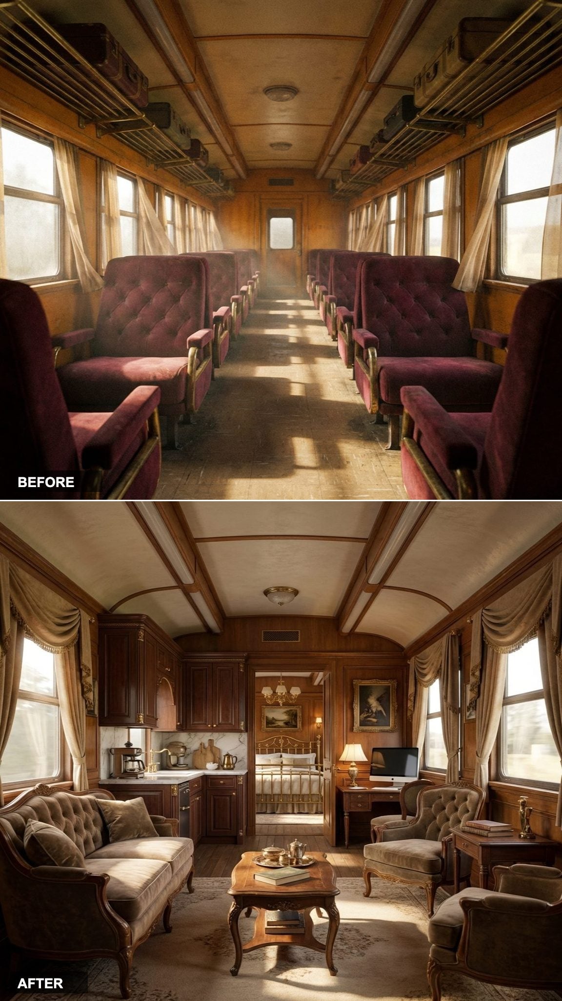 Derelict Carriage to Moody Parisian Atelier