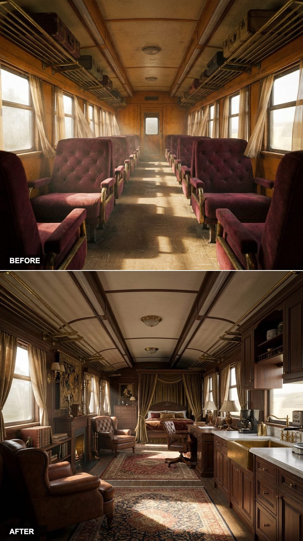 Forgotten Rail Car to Japandi Precision Capsule