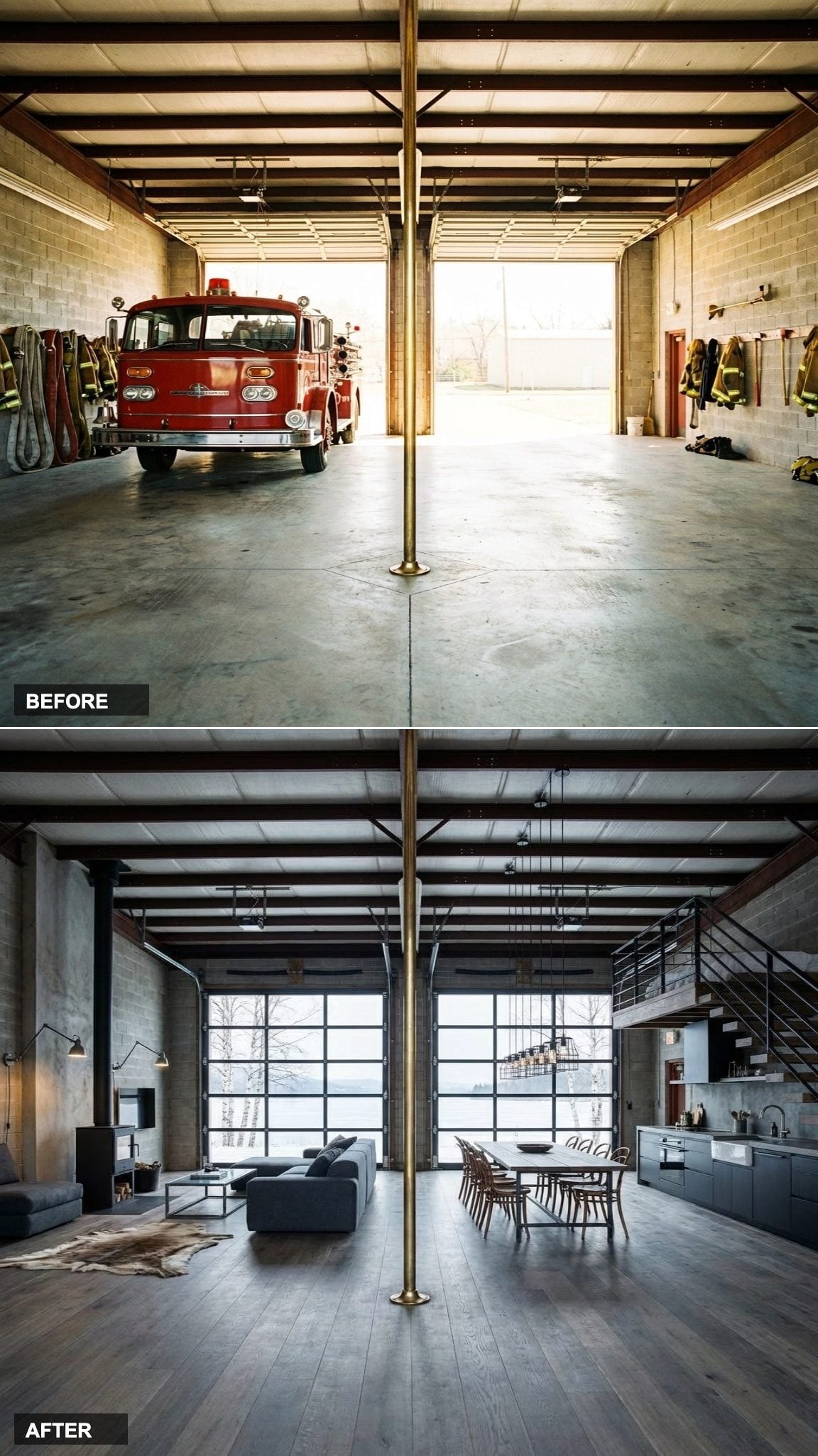 Smoked Norwegian Oak, Birch White Plaster, and Nordic Industrial Spare Enough to Breathe