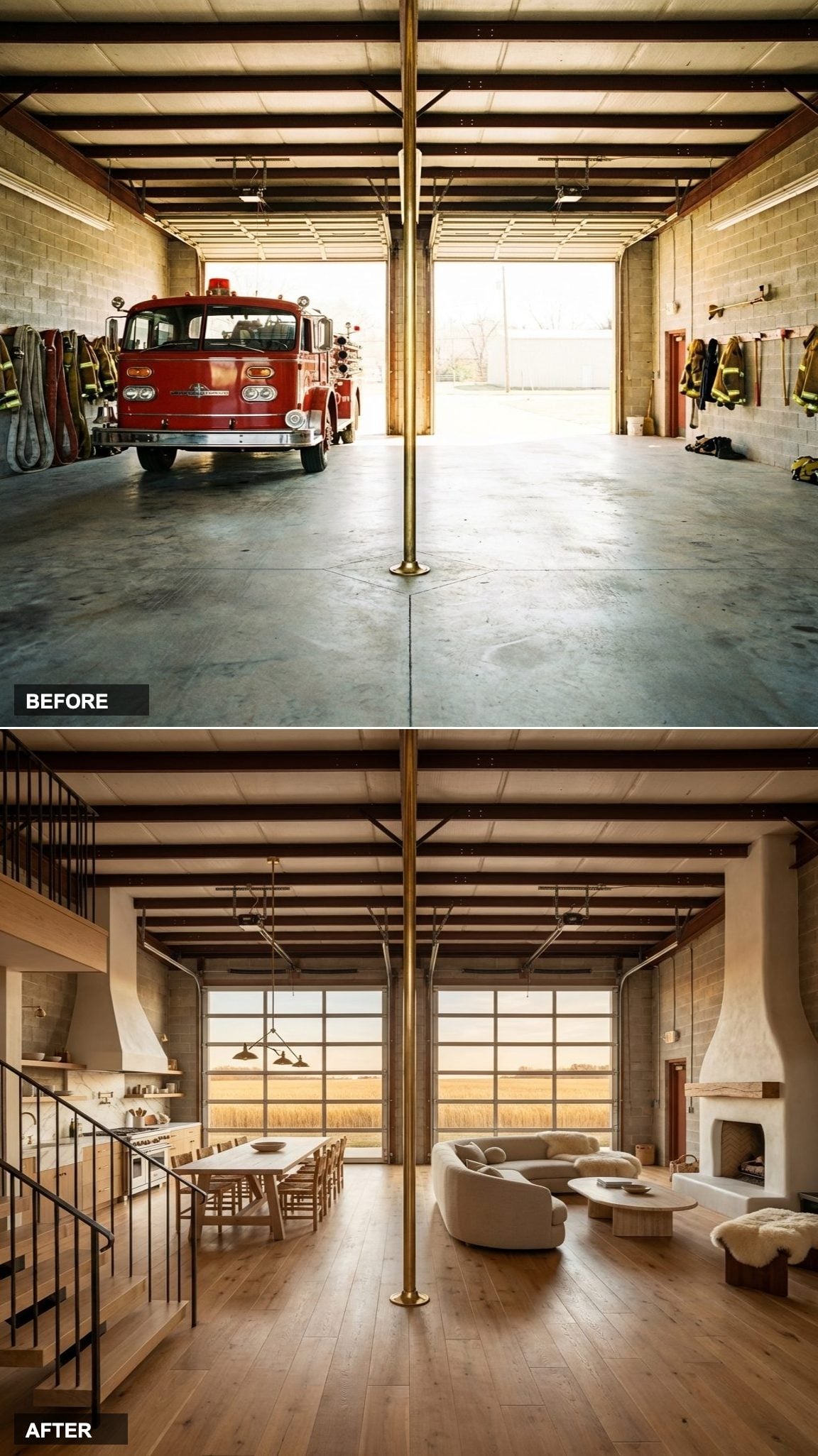 Refined Rustic Modern: Where Hand-Scraped Oak and Warm Honey Tones Meet Architectural Confidence