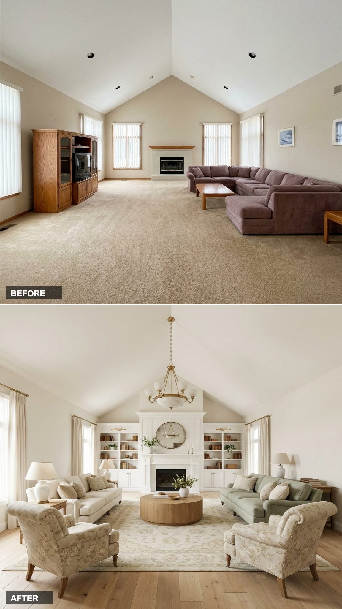 White Painted Millwork and Built-In Cabinetry: Classic Architecture as the Design Statement