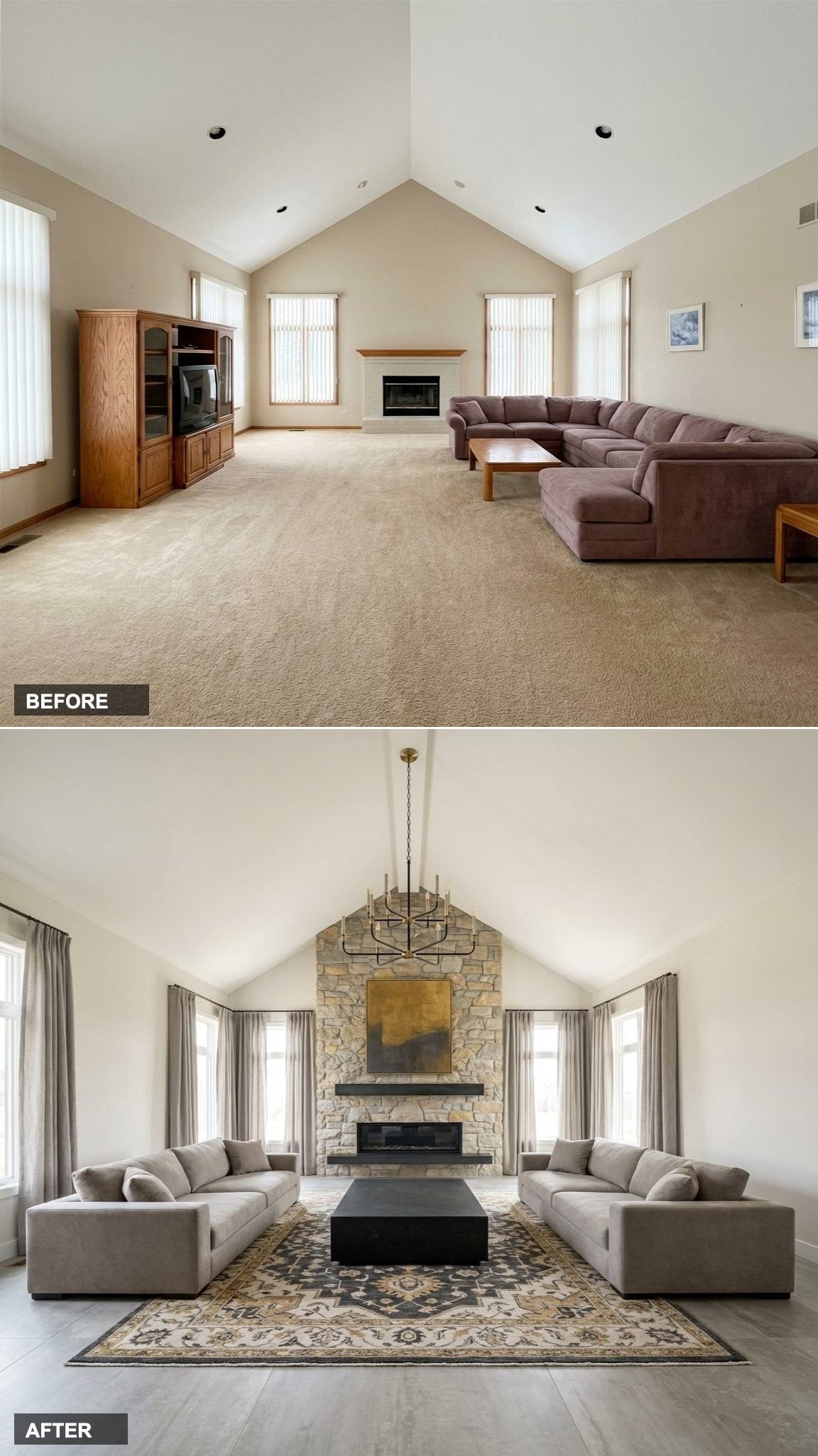 Quartzite Stone Wall, Floor to Ceiling: Raw and Refined in the Same Breath