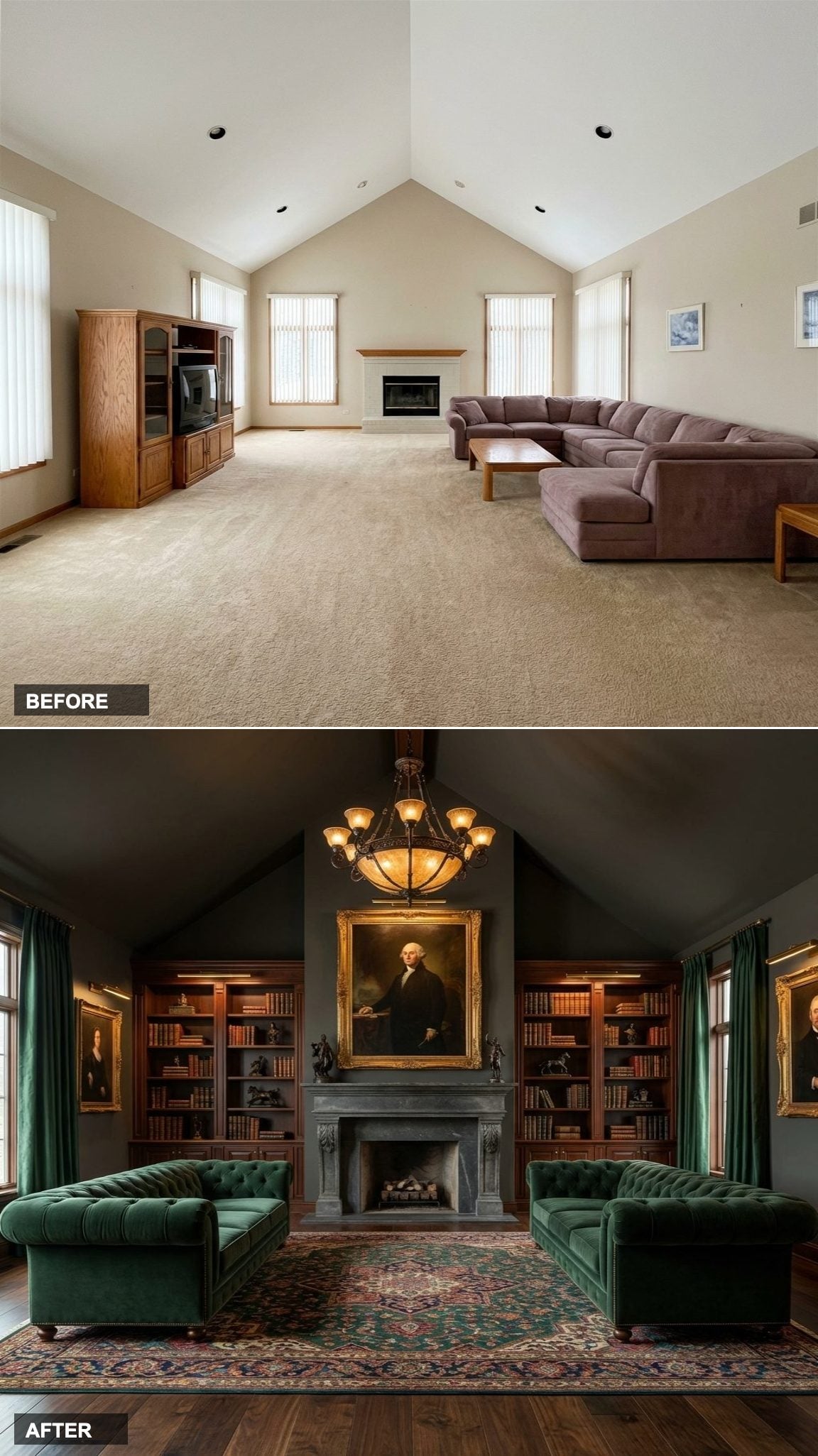 Dark Mahogany and Carved Limestone: The Most Libra-Masculine Room in the List