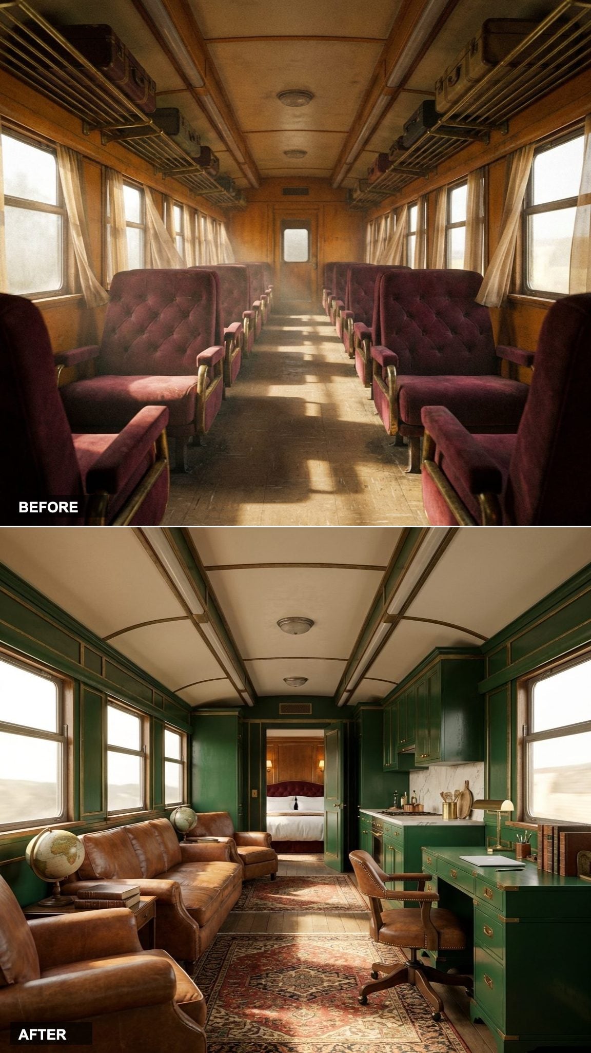 Edwardian Safari Club on Rails: Cognac Leather, Ivory Accents, and a Specific Kind of Adventure