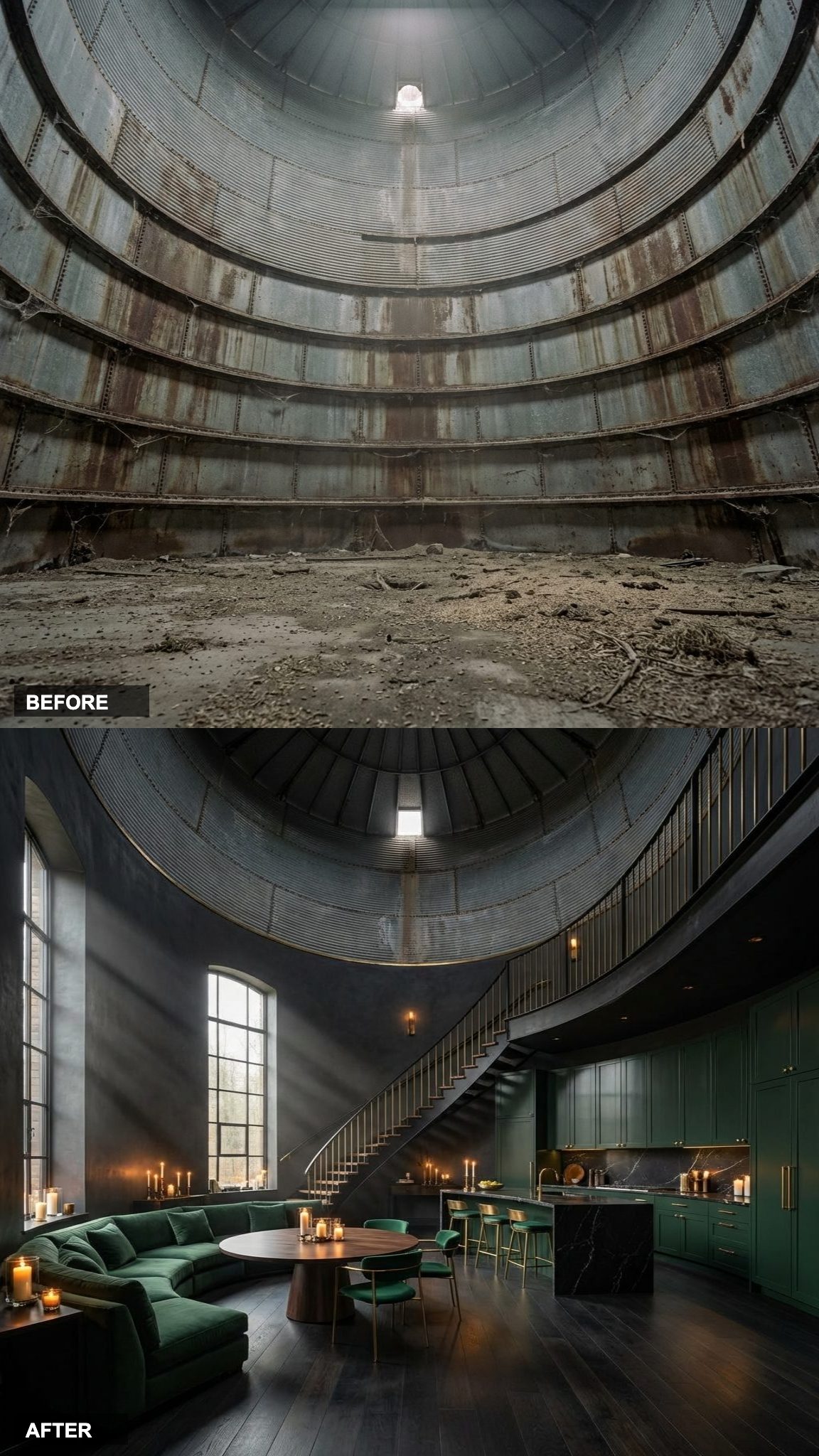 Forest Green Lacquer and Brass Hardware: Moody Luxury Done Right