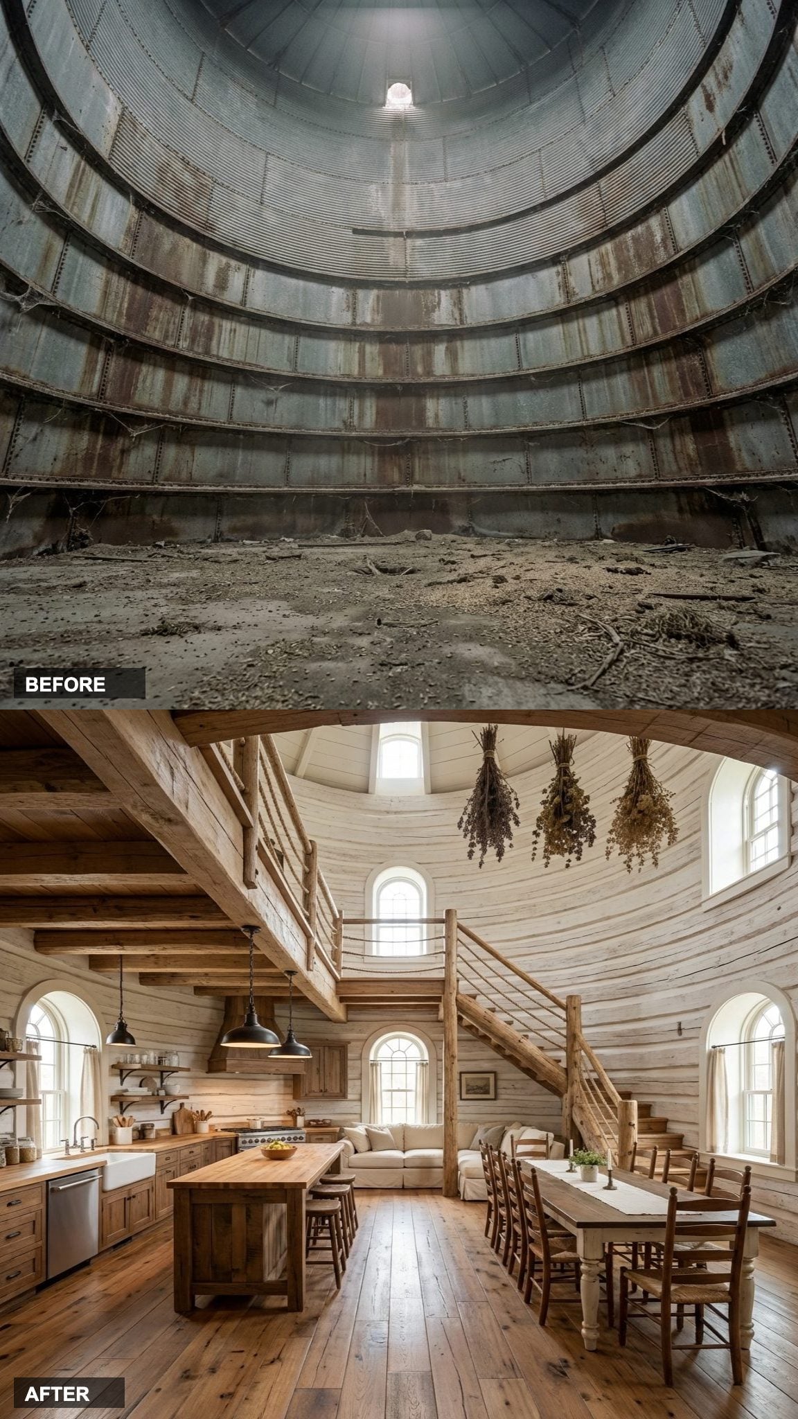 Appalachian Farmhouse Style Fills Every Inch of This Round Room with Warmth