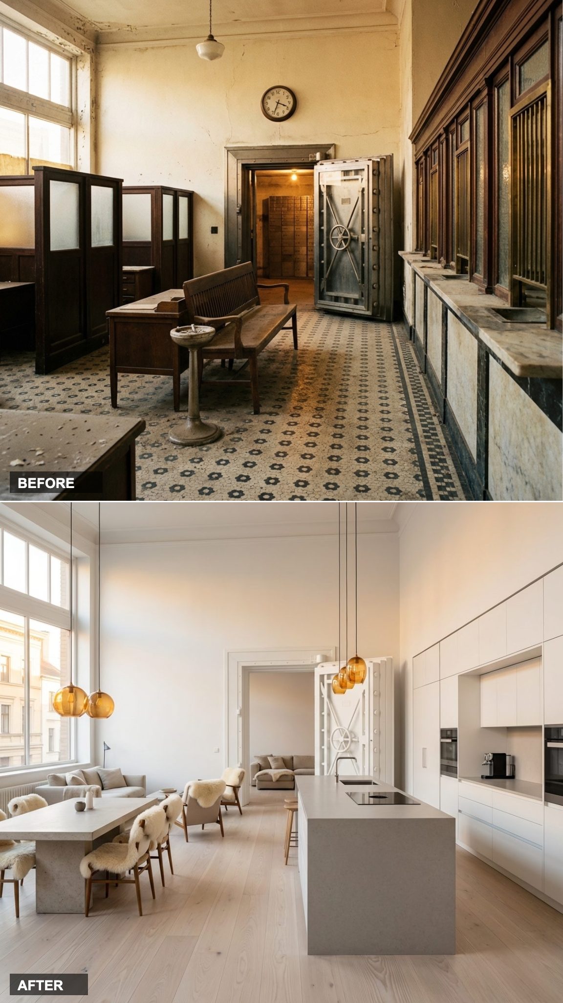 Pale Ash Floors and an All-White Silestone Kitchen Nail the Nordic Minimal Brief