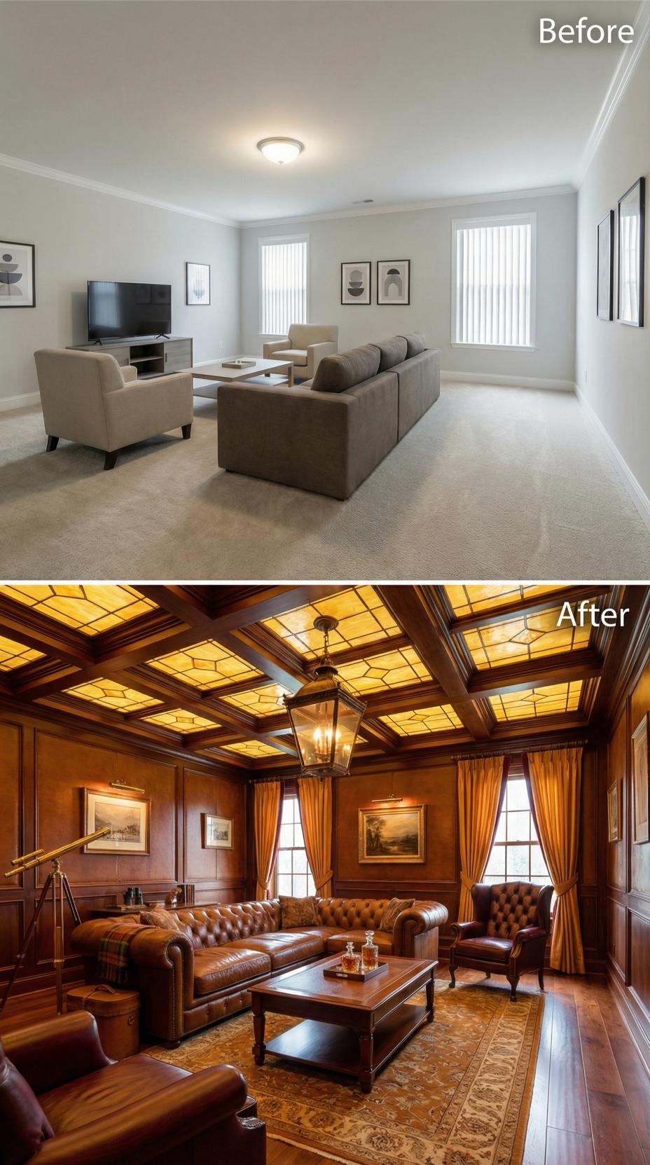 Stained Glass Coffers and Cognac Leather Declared the Beige Era Officially Over