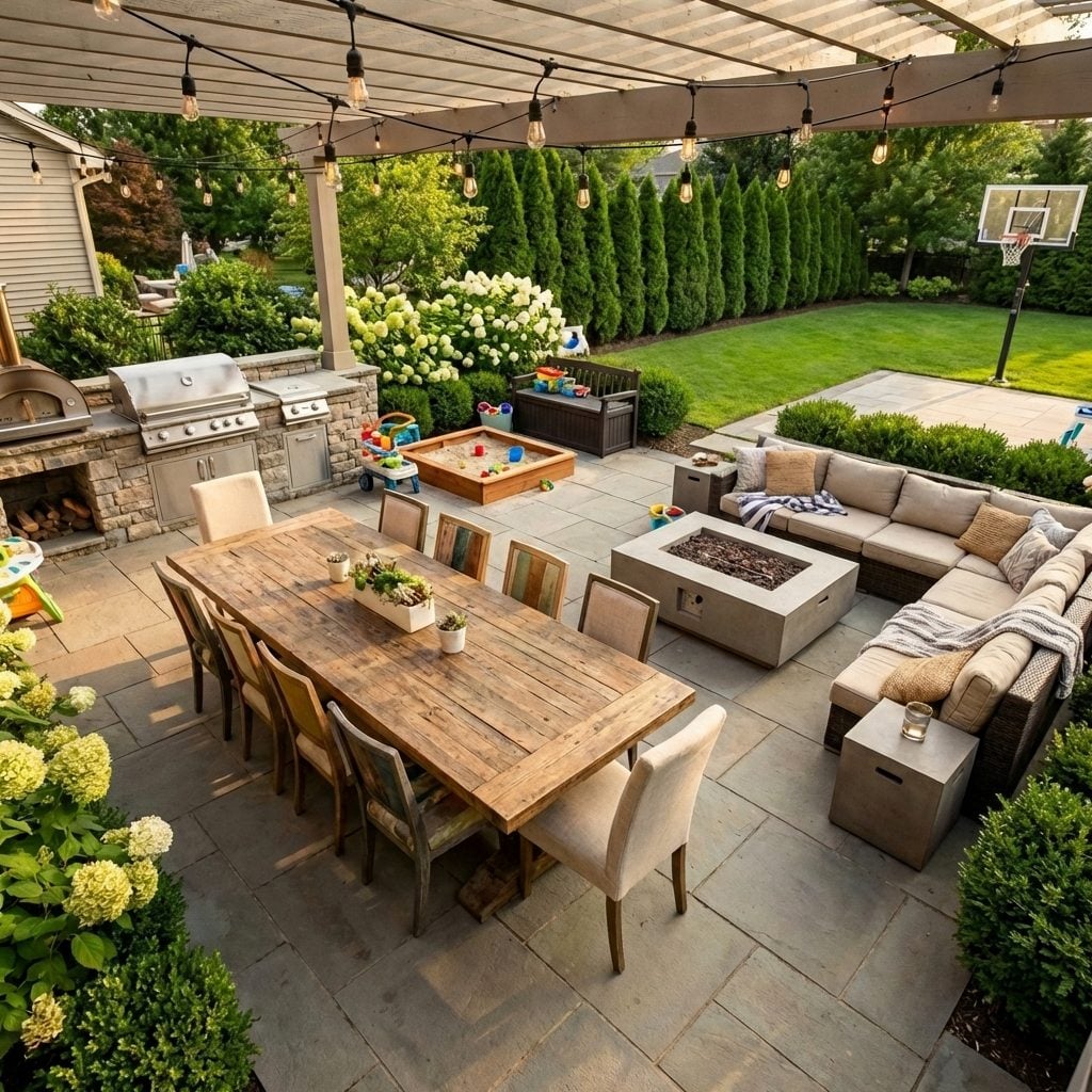 This Patio That Was Built for a Family of Five… Then AI Created These 34 Cozy Designs for the Empty Nester Parents