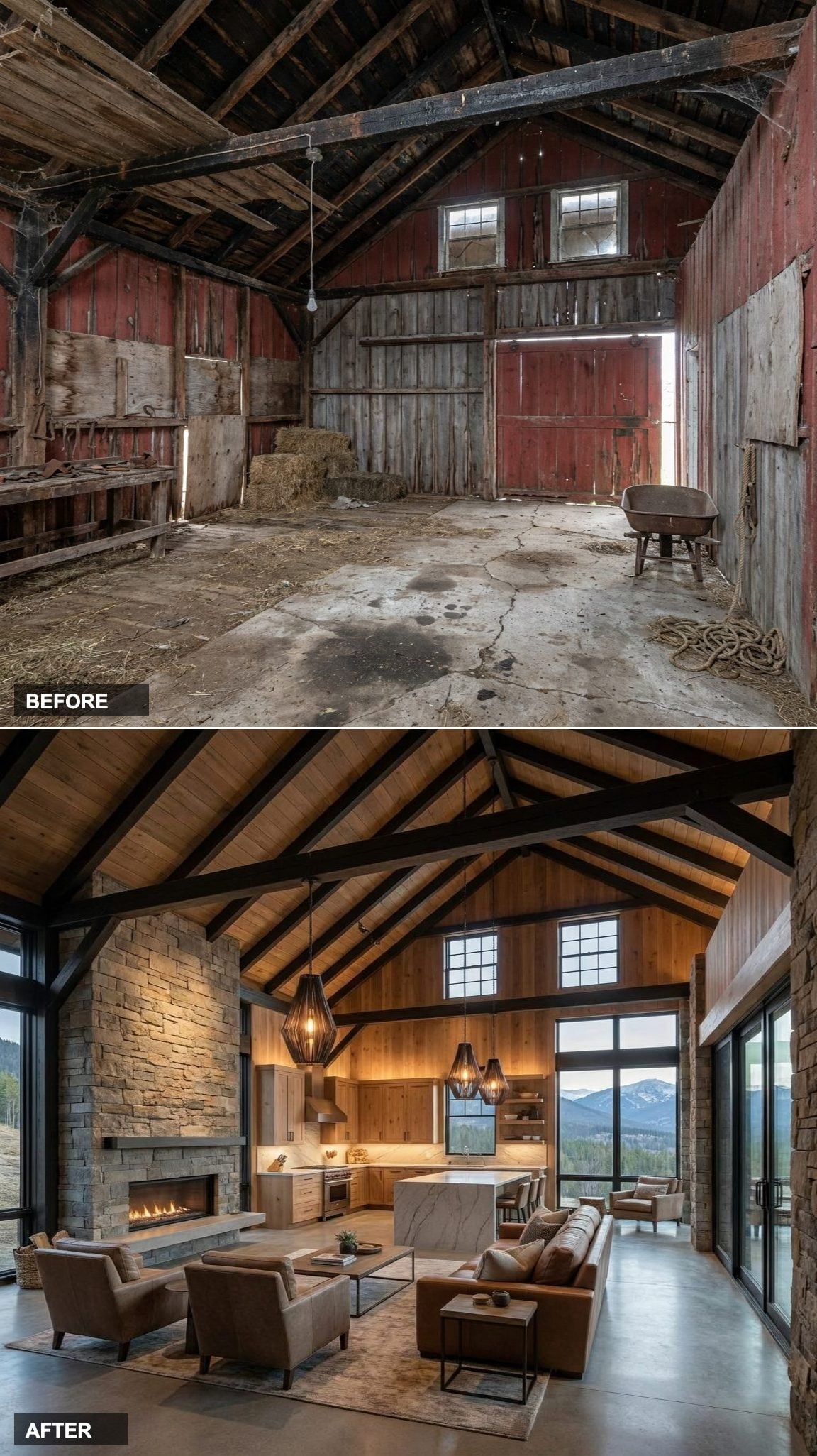 Coastal Hamptons Elegance in Shiplap White and Driftwood Grey