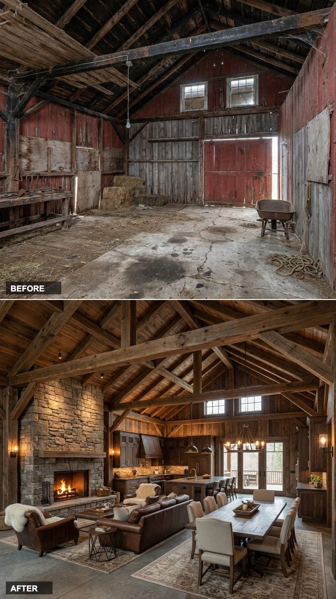 Industrial Noir with Blackened Steel, Concrete Floors, and Amber Glass