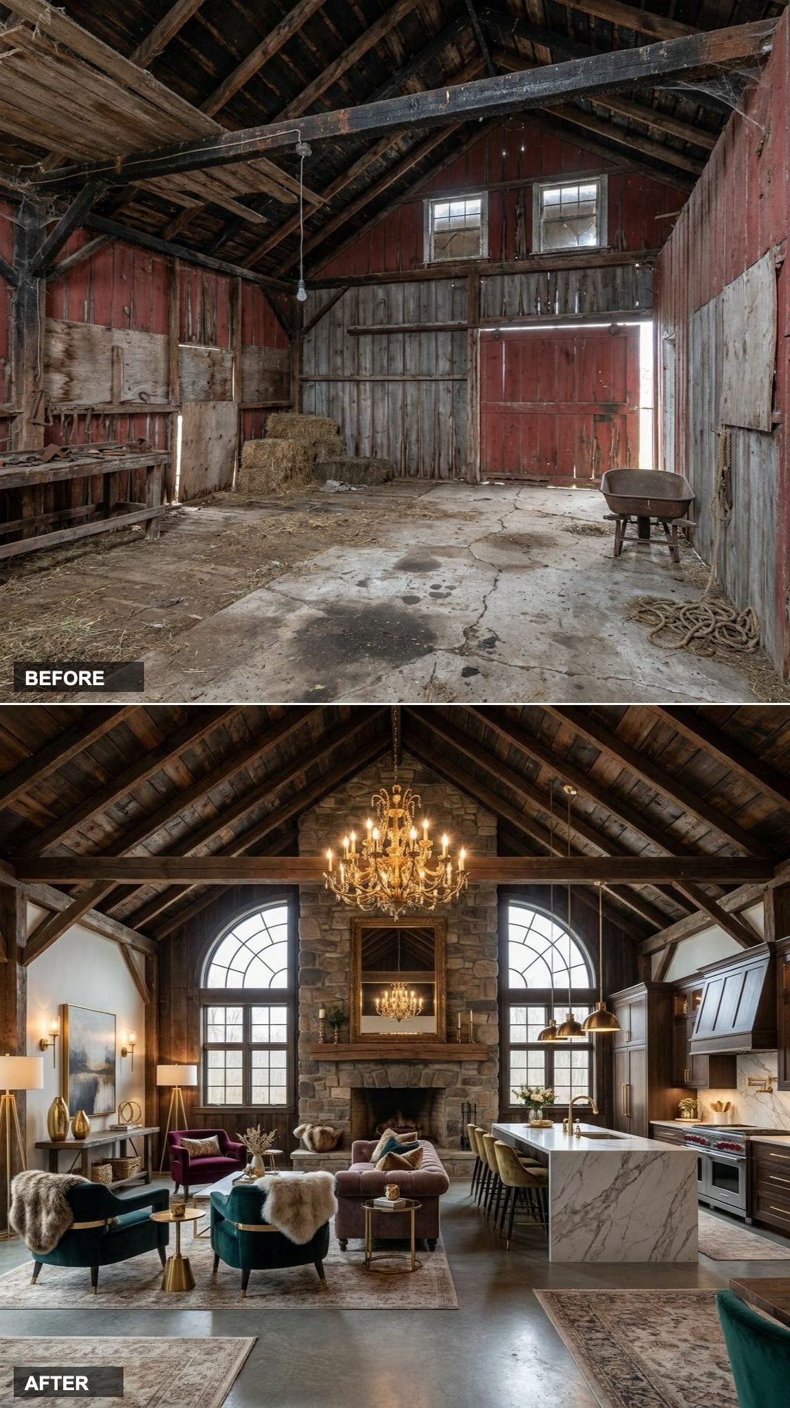 Nordic Noir Drama in Charcoal Lime Wash and Smoked Oak