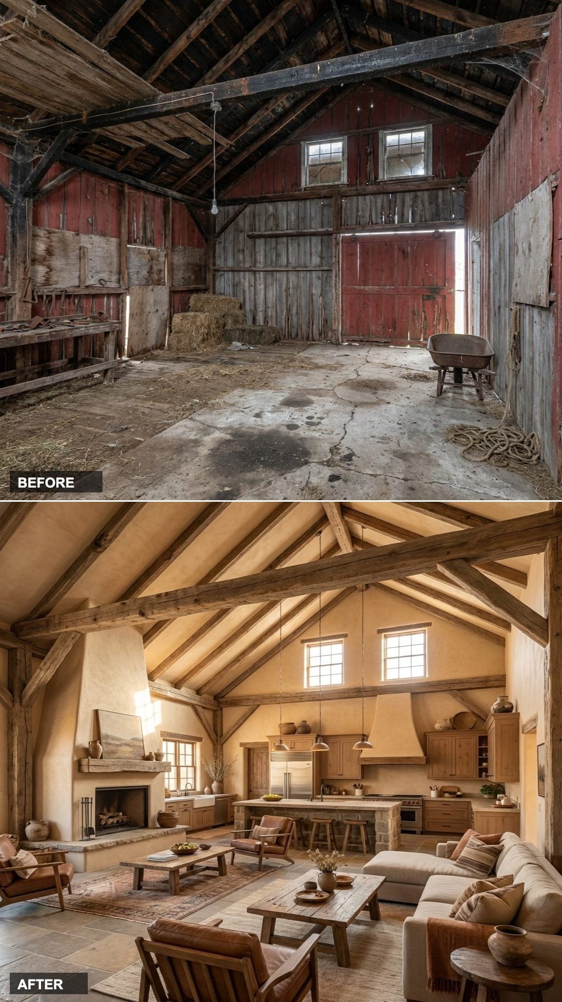 Scandinavian Cabin Hygge with Whitewashed Boards and Sheepskin Layers