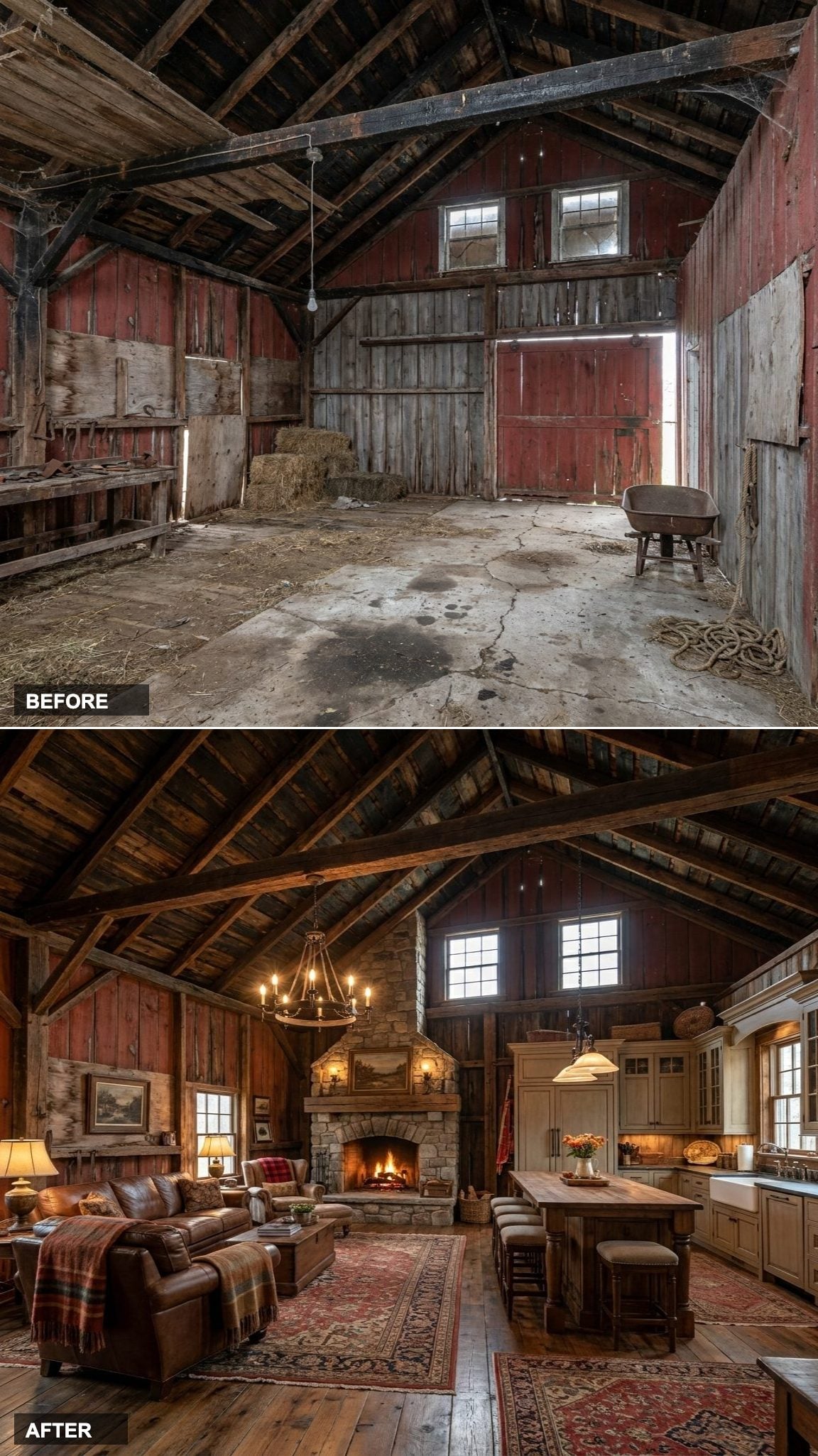 Wabi-Sabi Zen Den with Exposed Clay Walls and Charred Cedar Accents