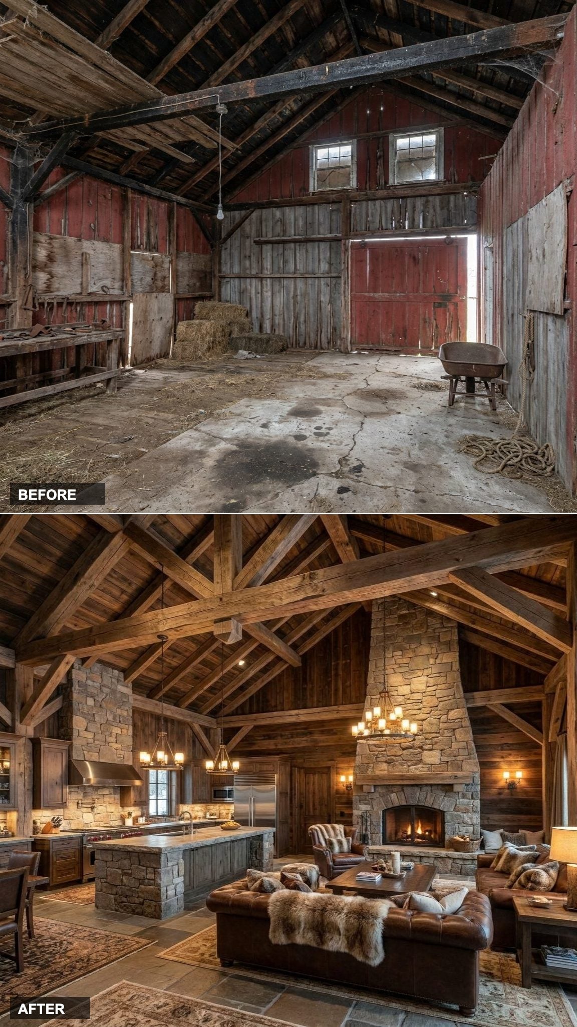 Tuscan Wine Cellar Warmth with Brick Archways and Iron Chandeliers