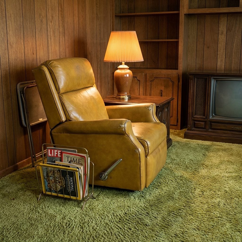 The Recliner With the Pull Lever on the Side That Dad Would Not Surrender