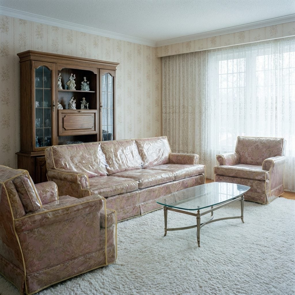 The Plastic Slipcovers That Protected Furniture That Nobody Was Allowed to Use Anyway