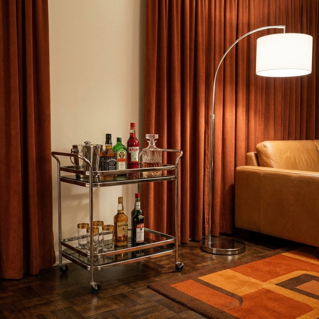 The Portable Bar Cart Permanently Parked in the Corner