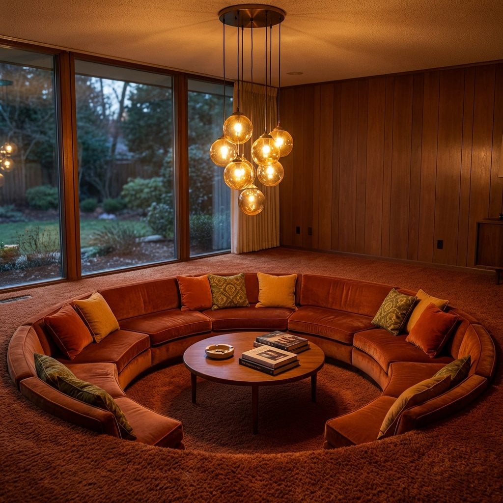 The Conversation Pit That Required Careful Footwork After Dark