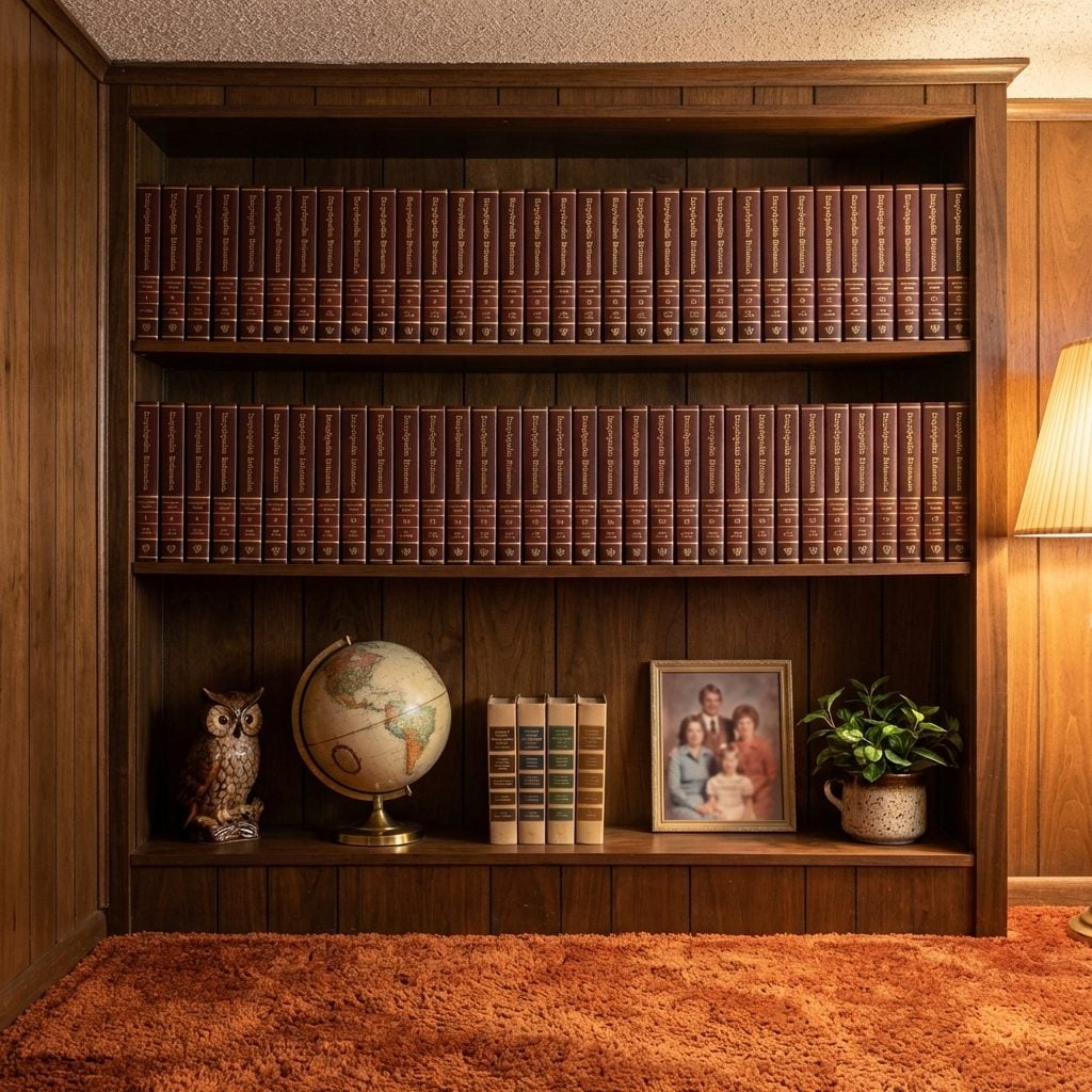 The Encyclopedia Britannica Set in the Built-In Bookcase Nobody Ever Read