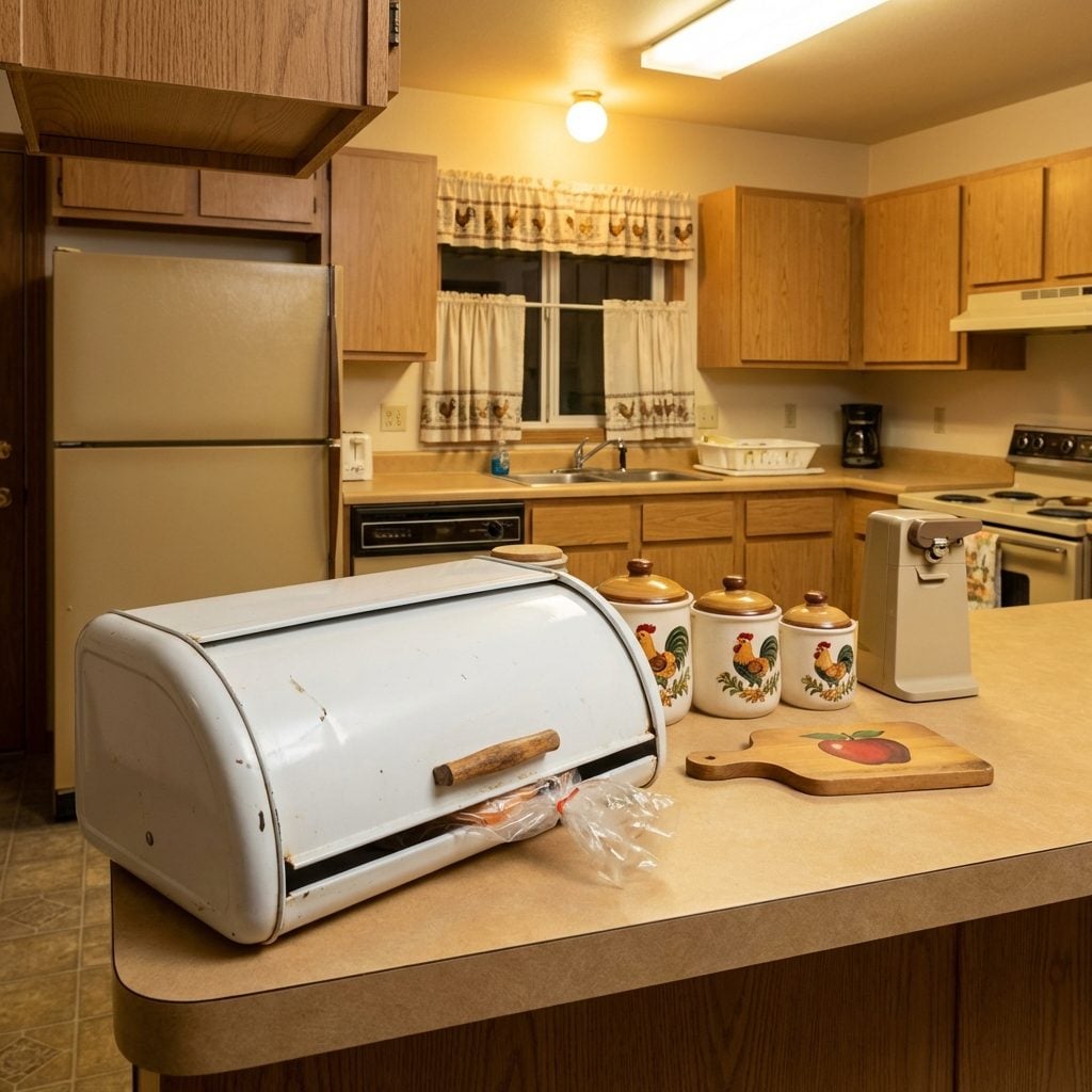 The Bread Box, A Domed Chrome Box That Lived on the Counter and Held Exactly Two Loaves