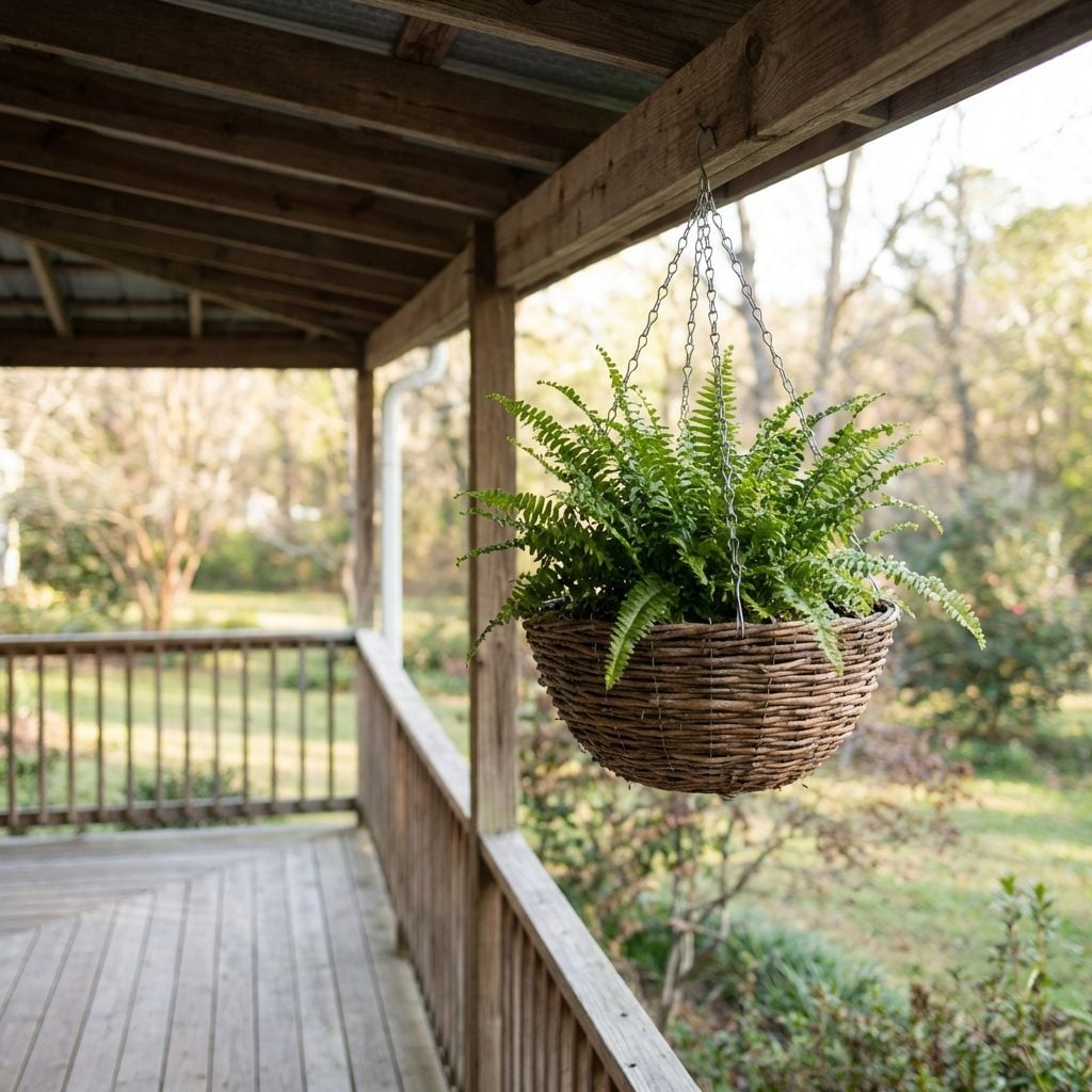 The Rope or Chain-Hung Fern Basket That Dripped Water on Everyone