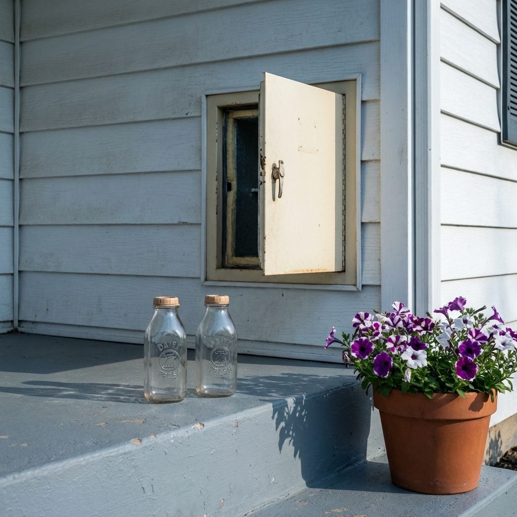 The Milk Box Built Into the Porch Wall (If You Were Lucky Enough to Have One)